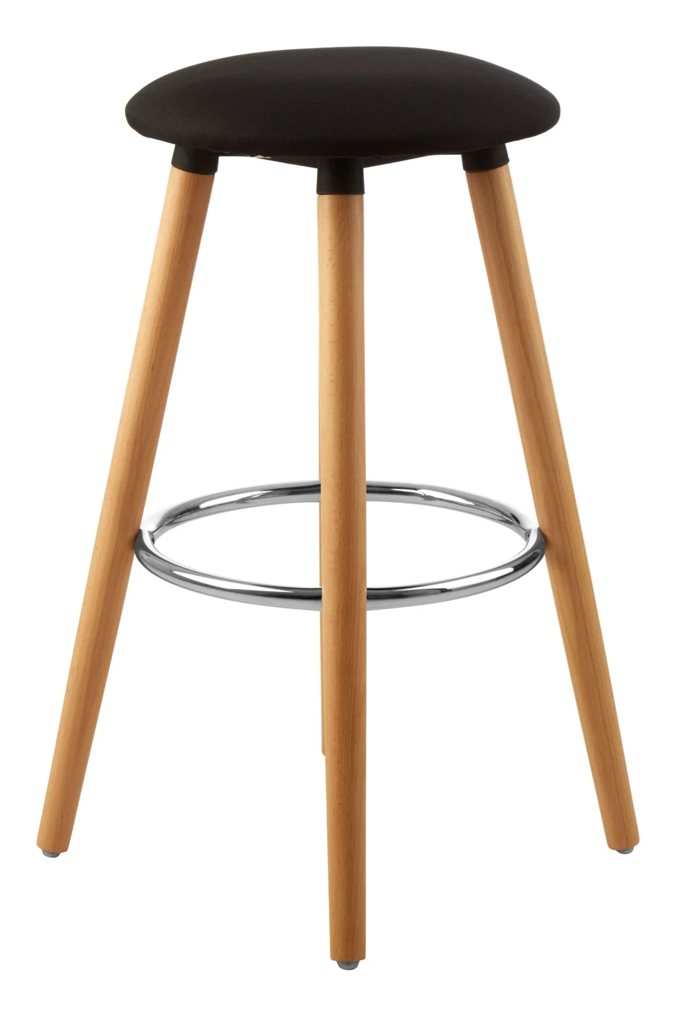 Stockholm Black Round Bar Stool - Seating, photo 2 of 4