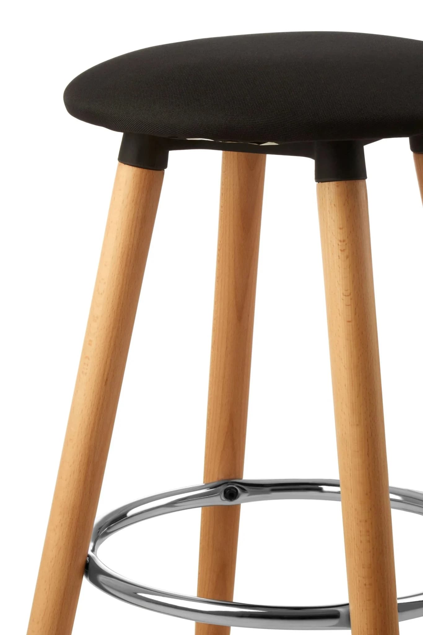 Stockholm Black Round Bar Stool - Seating, photo 4 of 4