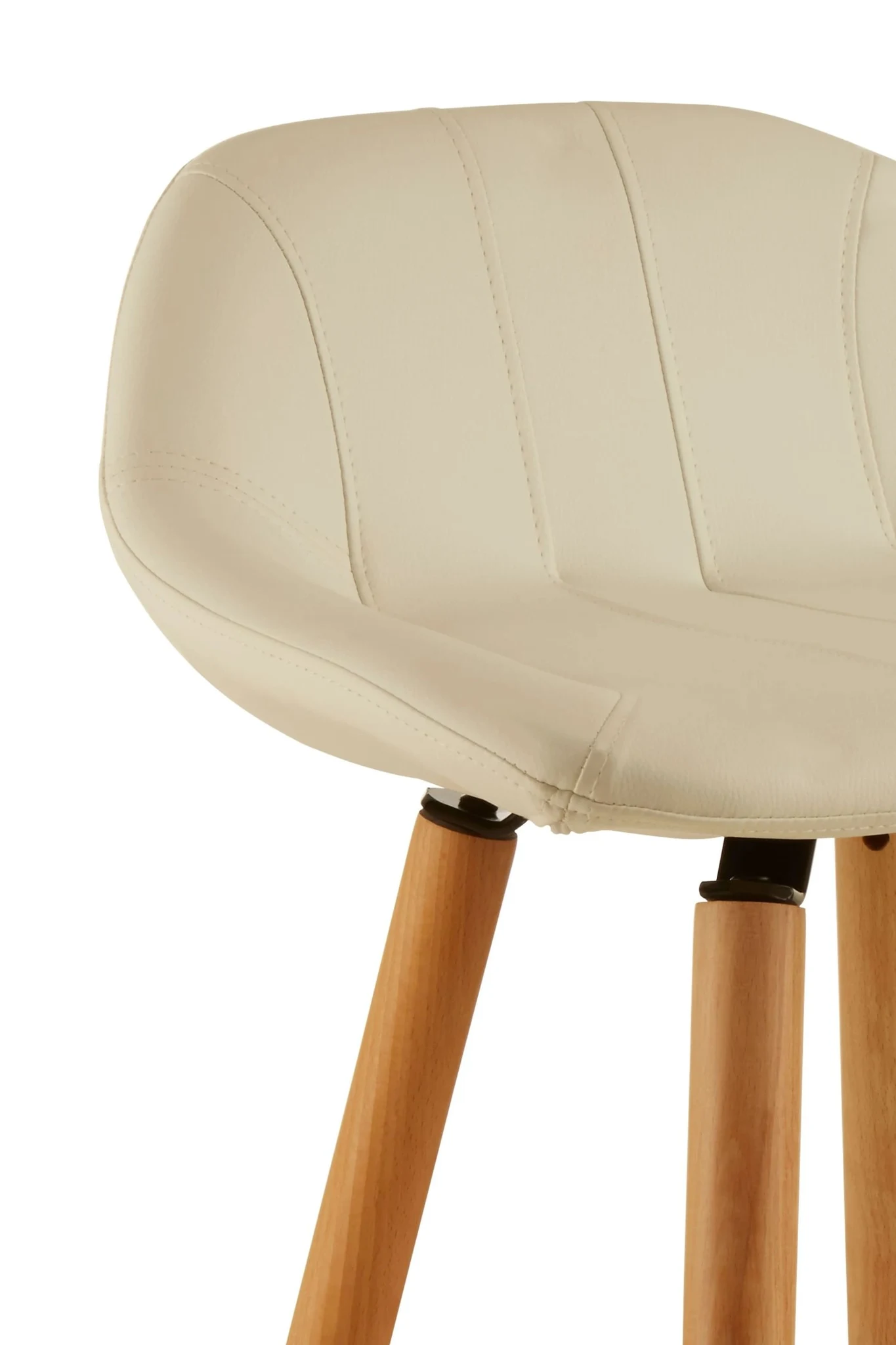 Stockholm White Faux Leather Bar Stool - Seating, photo 6 of 6