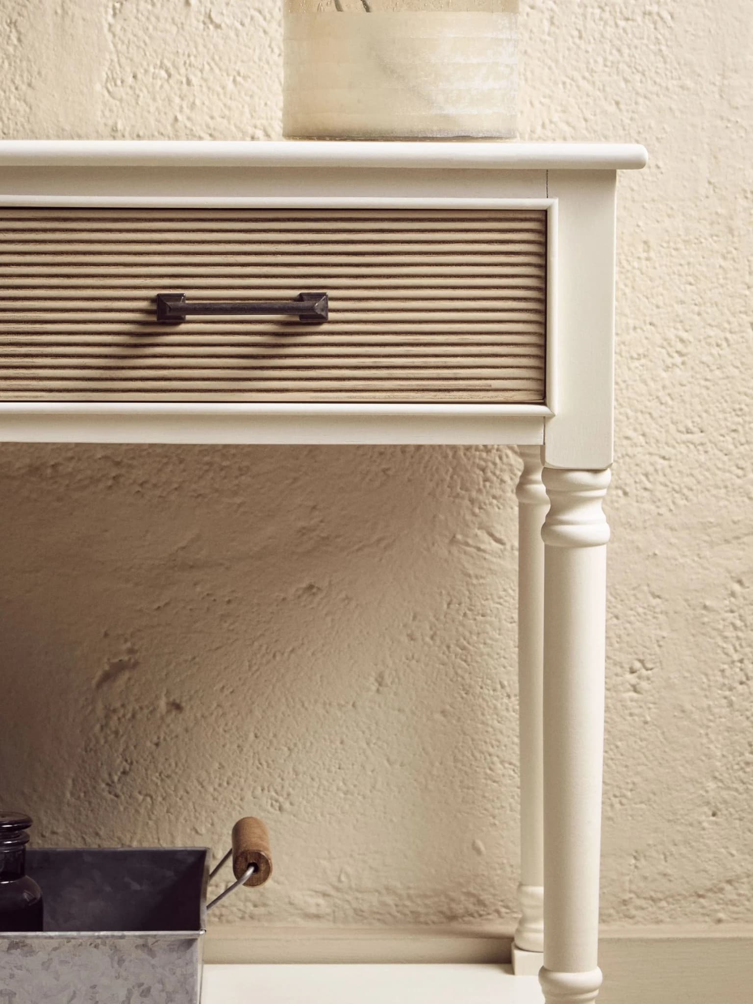Heritage 2 Drawers White Wooden Console Table - Tables, photo 5 of 8