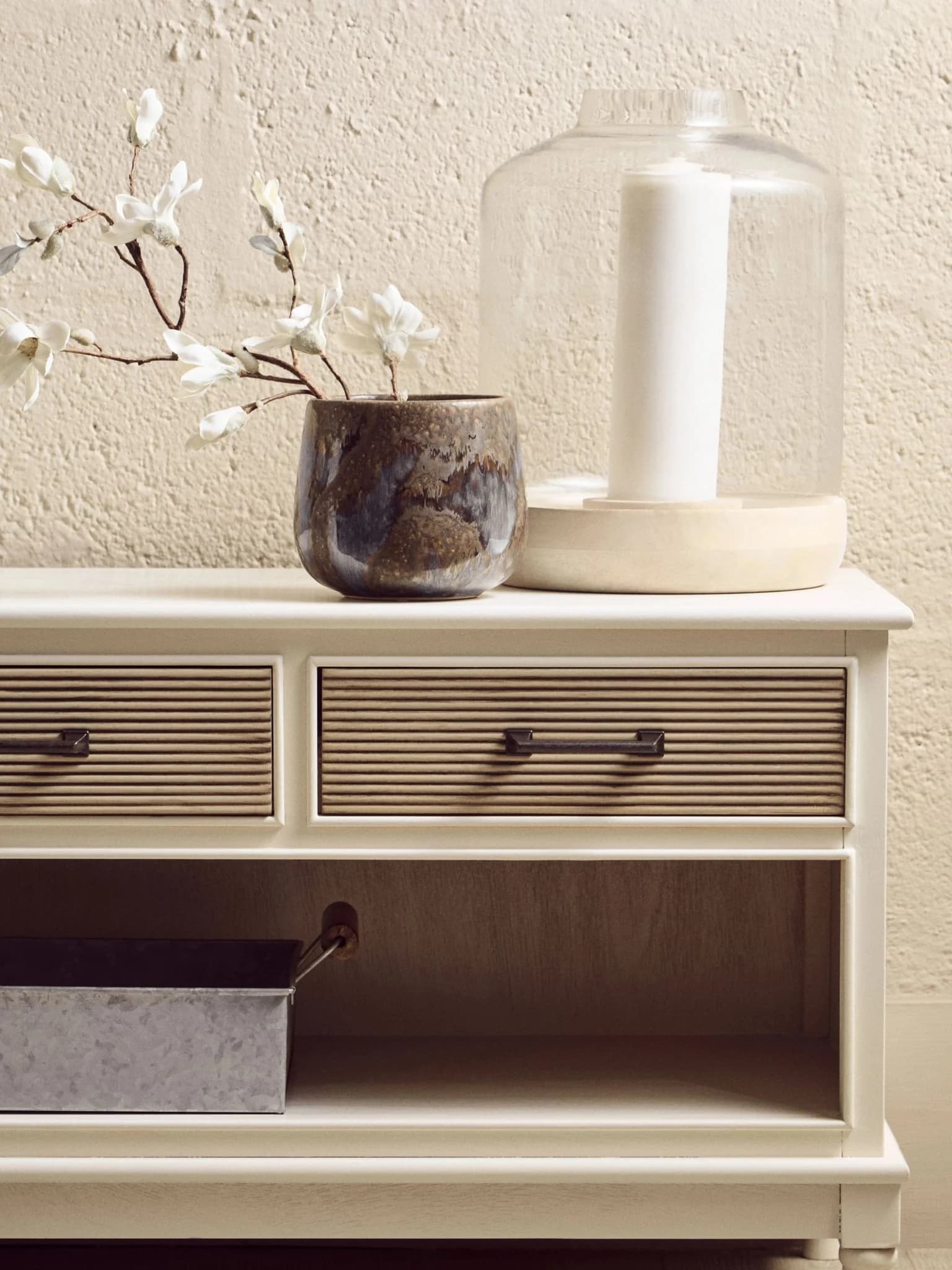 Heritage 3 Drawer White Wooden Sideboard - Bookcases & shelving, photo 5 of 8