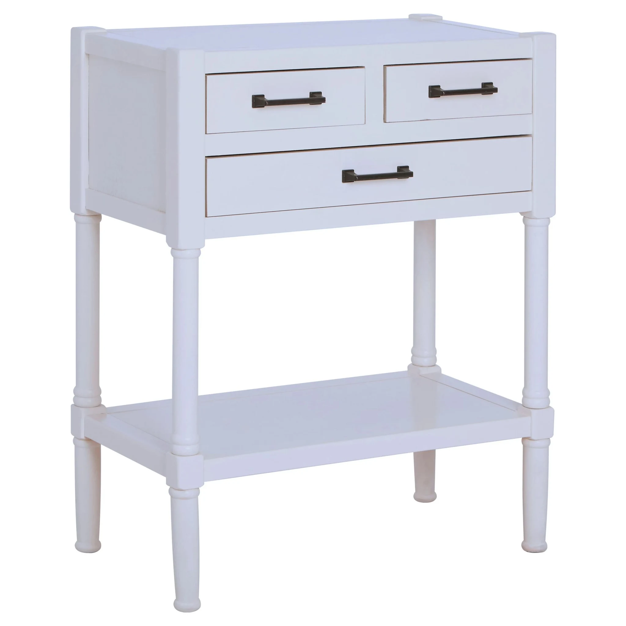 Heritage White Pearl Finish Wooden Console Table - Tables, photo 4 of 5