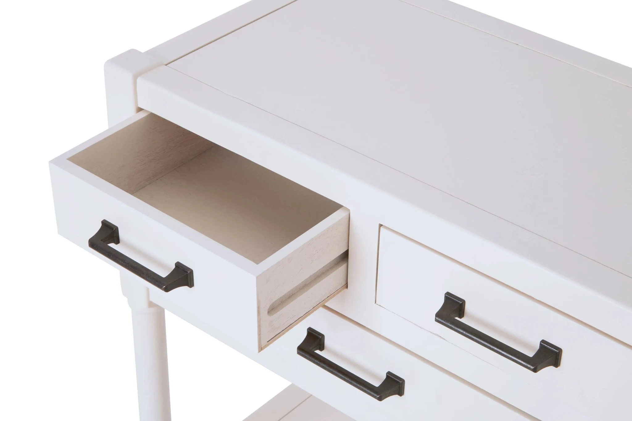 Heritage White Pearl Finish Wooden Console Table - Tables, photo 5 of 5