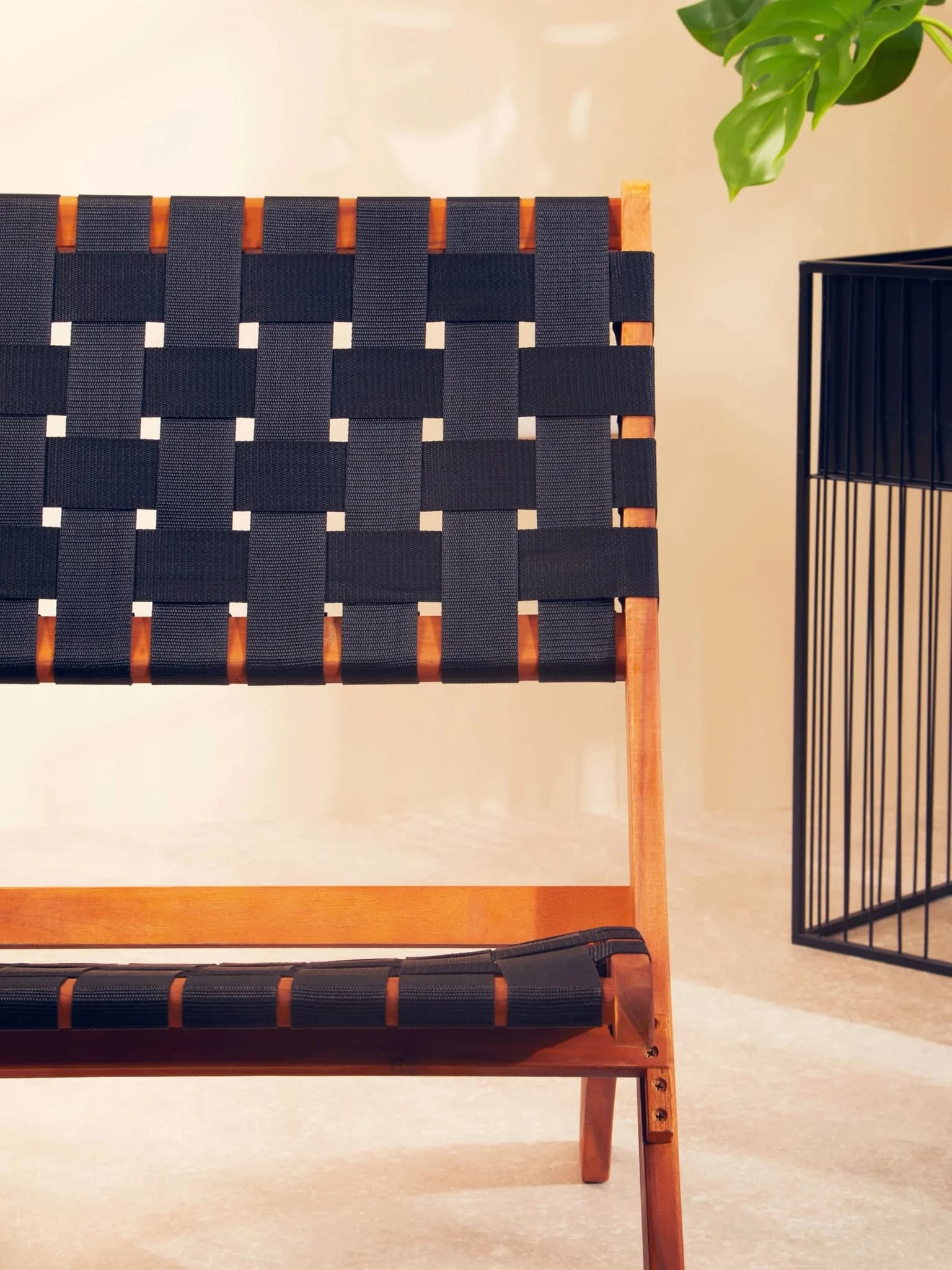 Emilio Black Woven Chair - Seating, photo 2 of 8