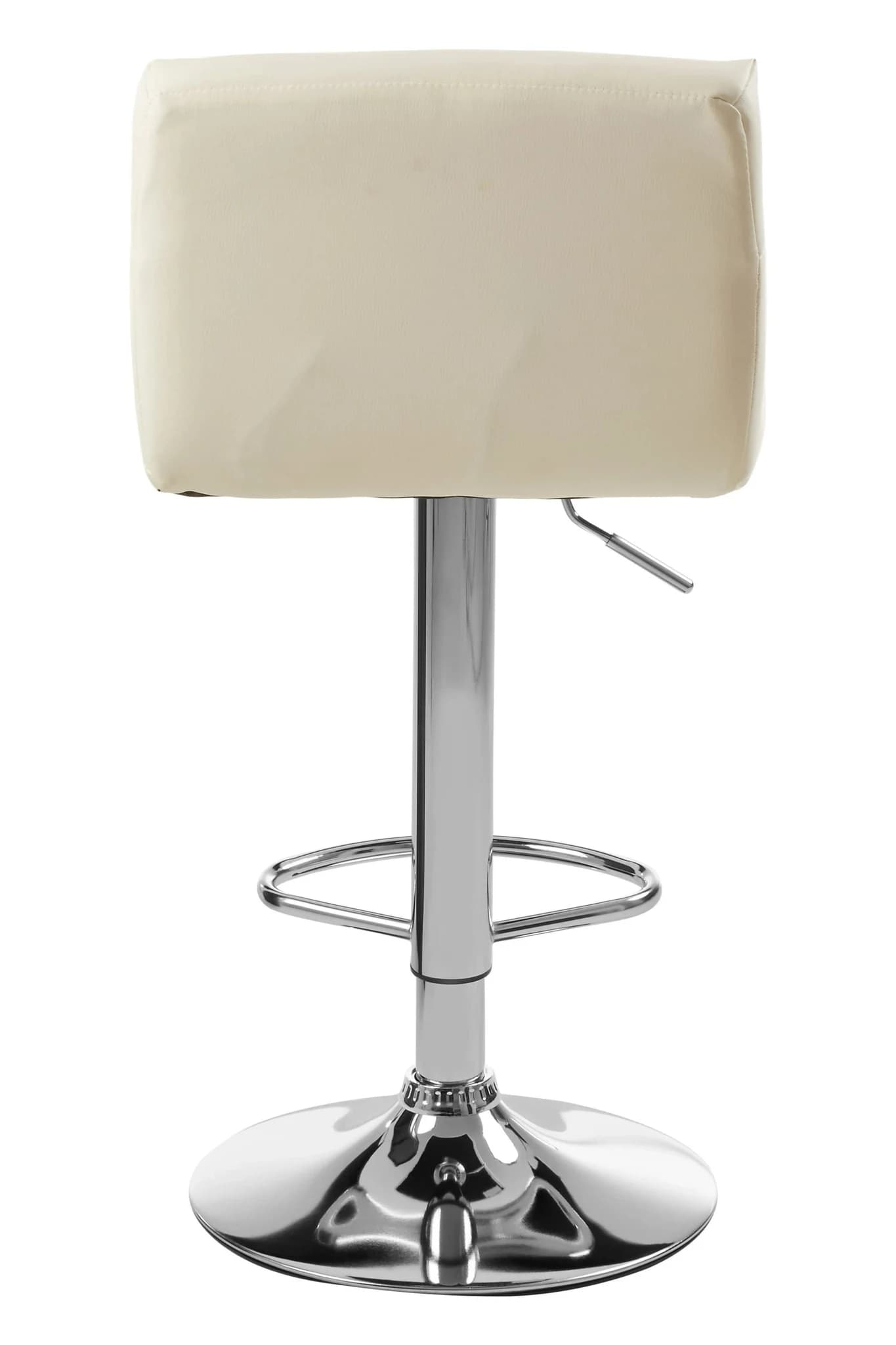 Baina White Seat Bar Stool With Chrome Base - Seating, photo 2 of 6