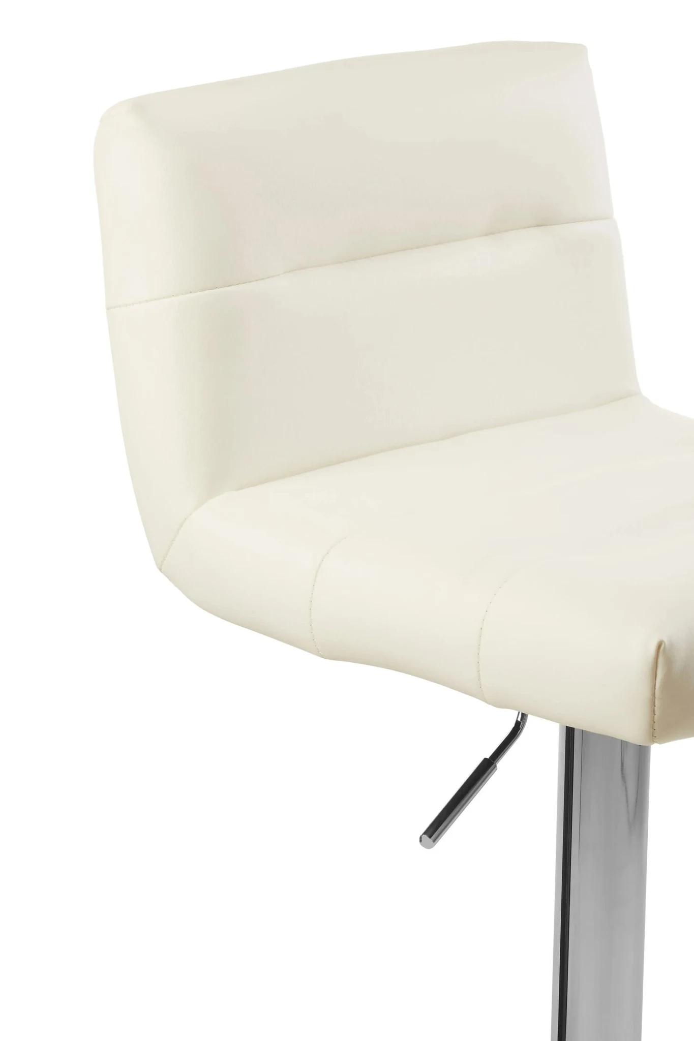 Baina White Seat Bar Stool With Chrome Base - Seating, photo 6 of 6