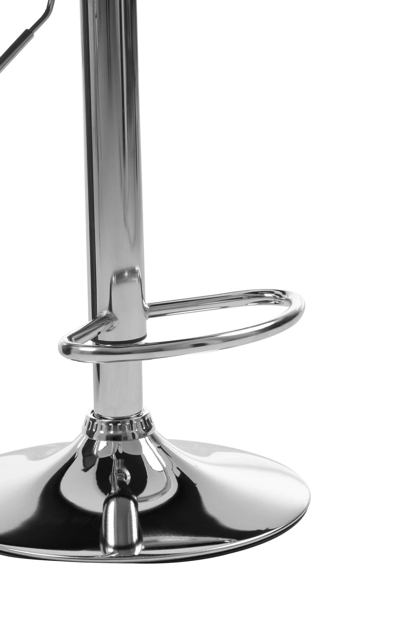Baina White Seat Bar Stool With Chrome Base - Seating, photo 5 of 6