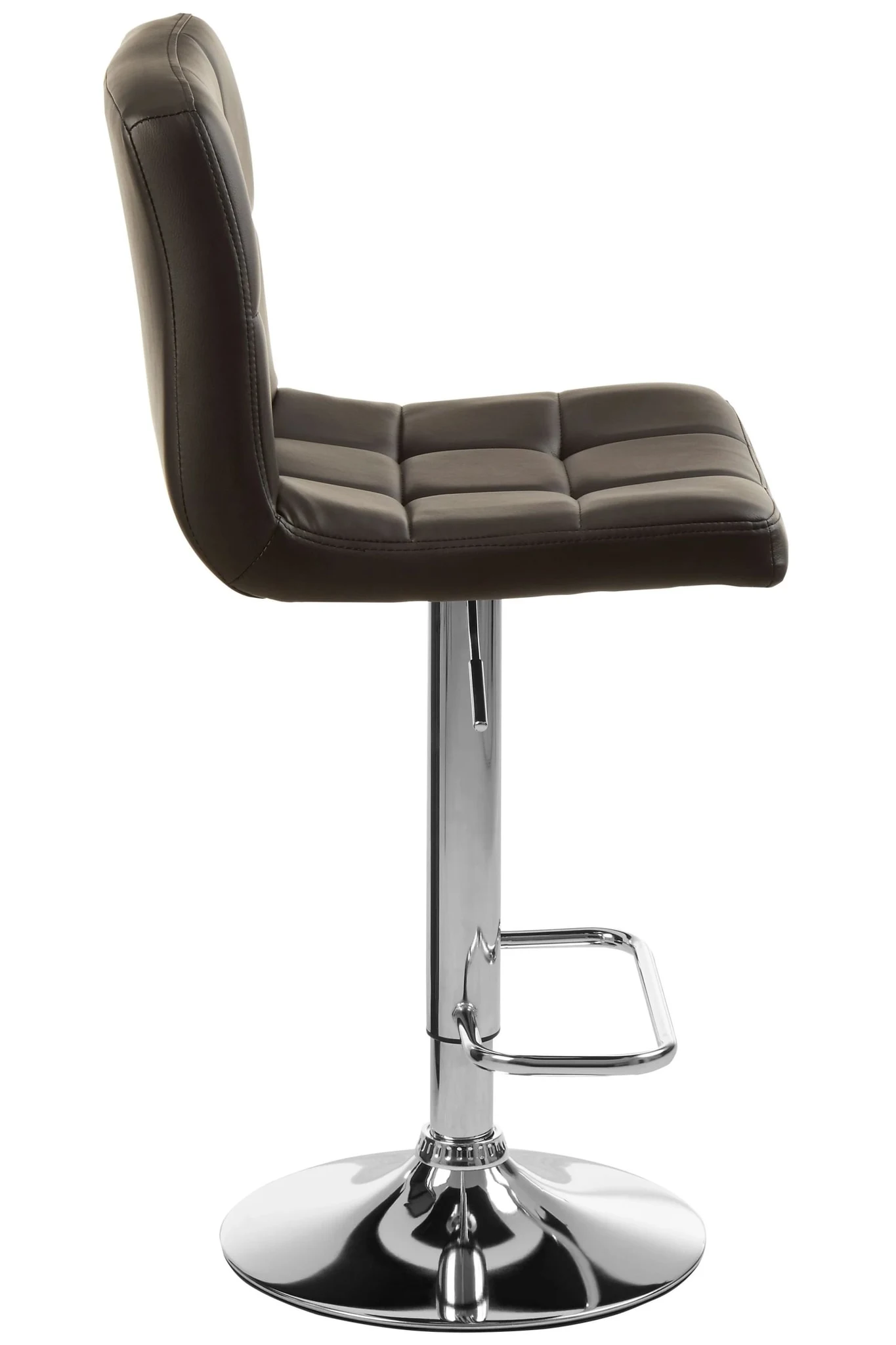 Baina Quilted Bar Stool With Chrome Base - Seating, photo 3 of 6