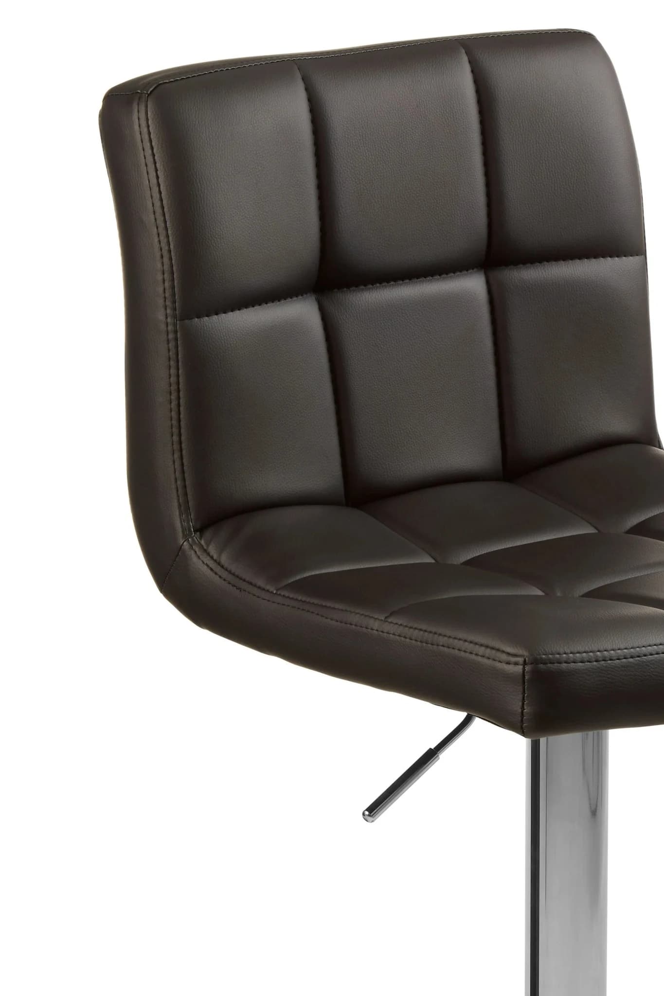 Baina Quilted Bar Stool With Chrome Base - Seating, photo 6 of 6
