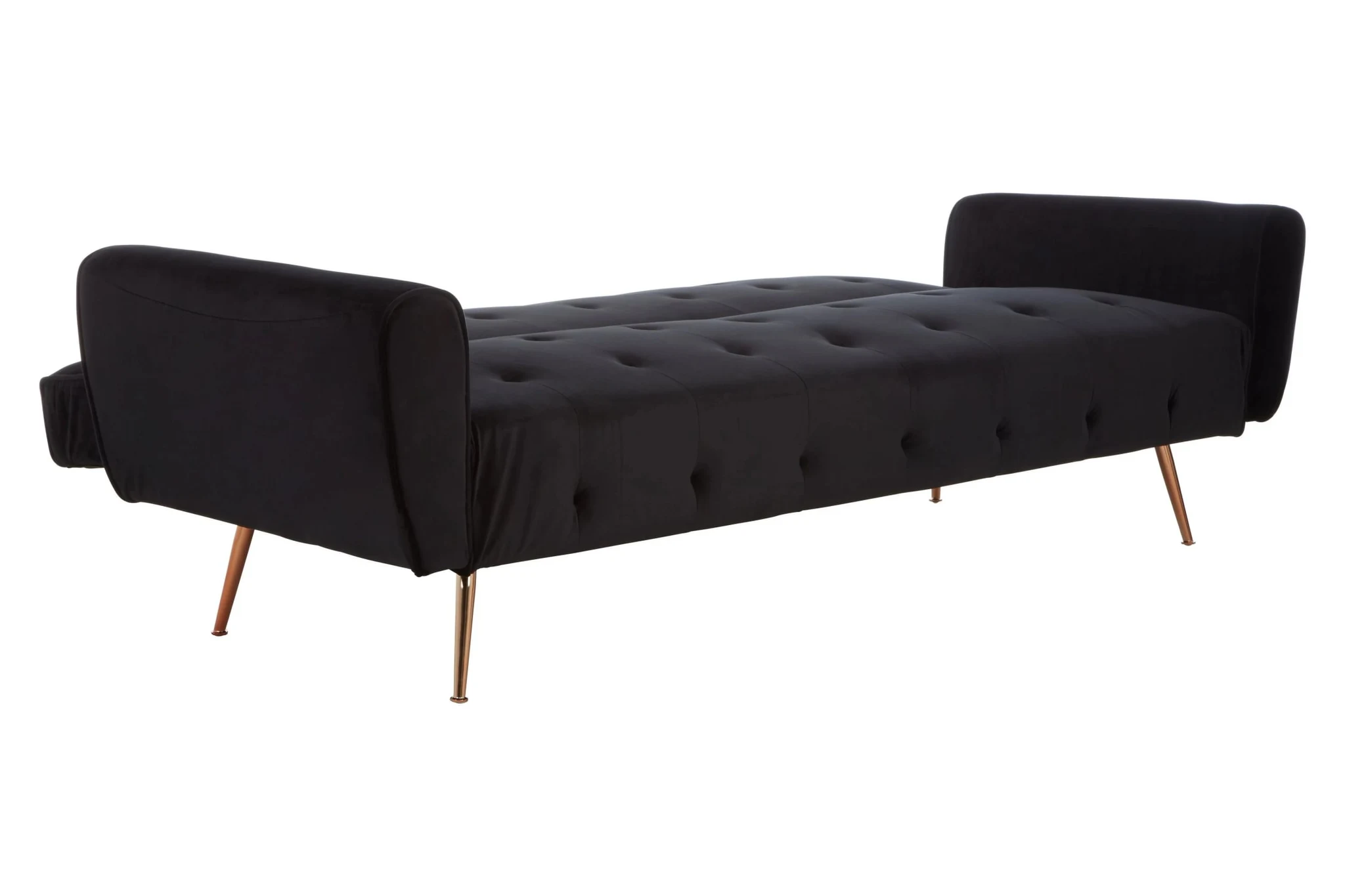 Hayton Black Velvet Sofa Bed - Seating, photo 7 of 8