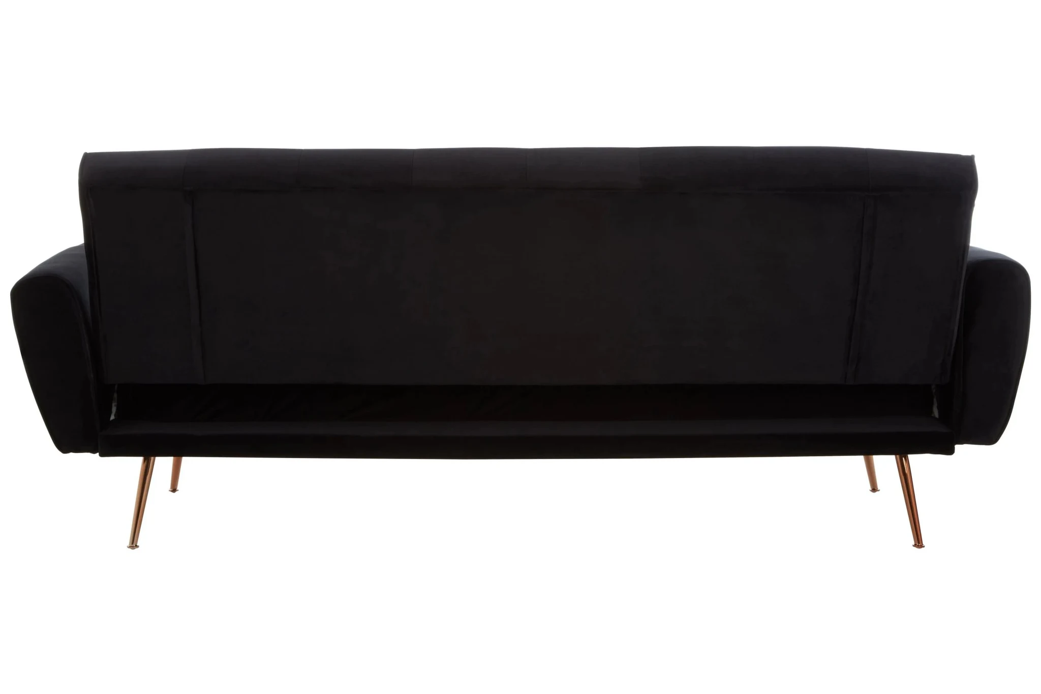 Hayton Black Velvet Sofa Bed - Seating, photo 5 of 8