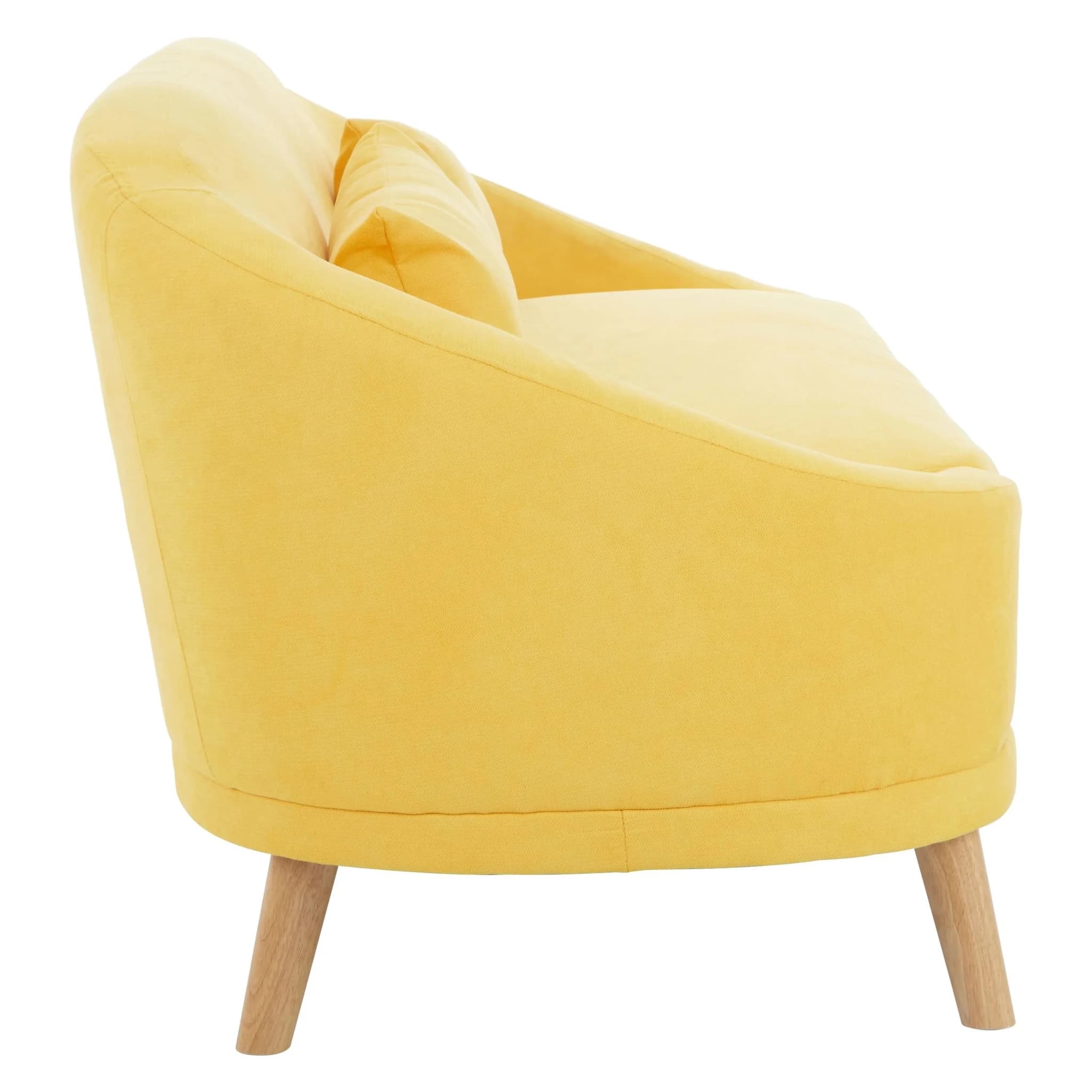 Holland Yellow Linen Two Seater Sofa - Seating, photo 4 of 7