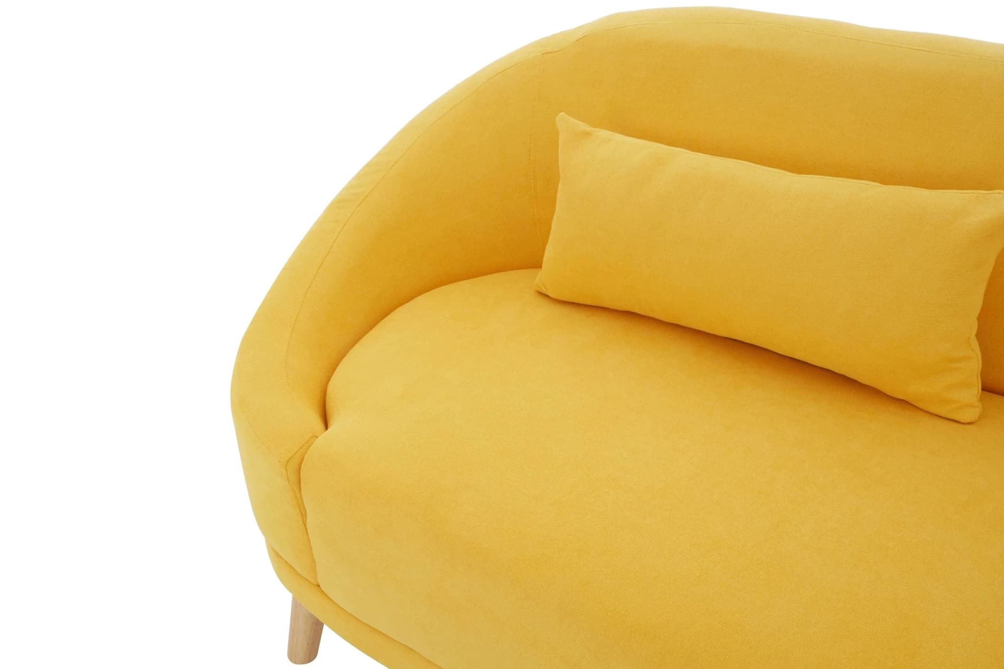 Holland Yellow Linen Two Seater Sofa - Seating, photo 7 of 7