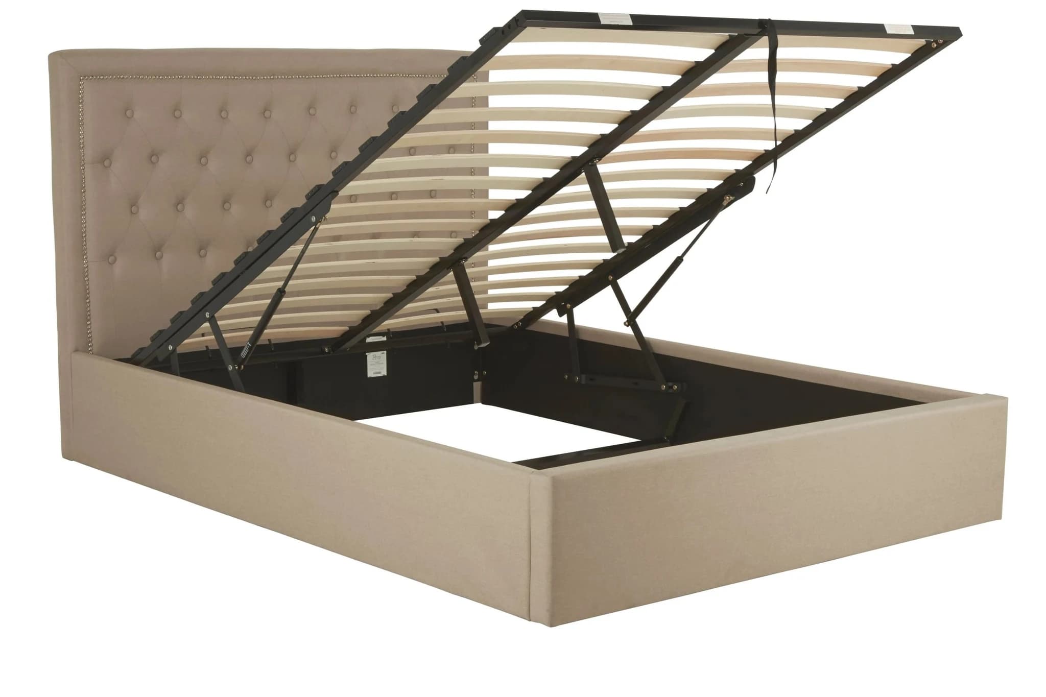 Hannah Beige Ottoman Double Bed - Furniture, photo 3 of 8