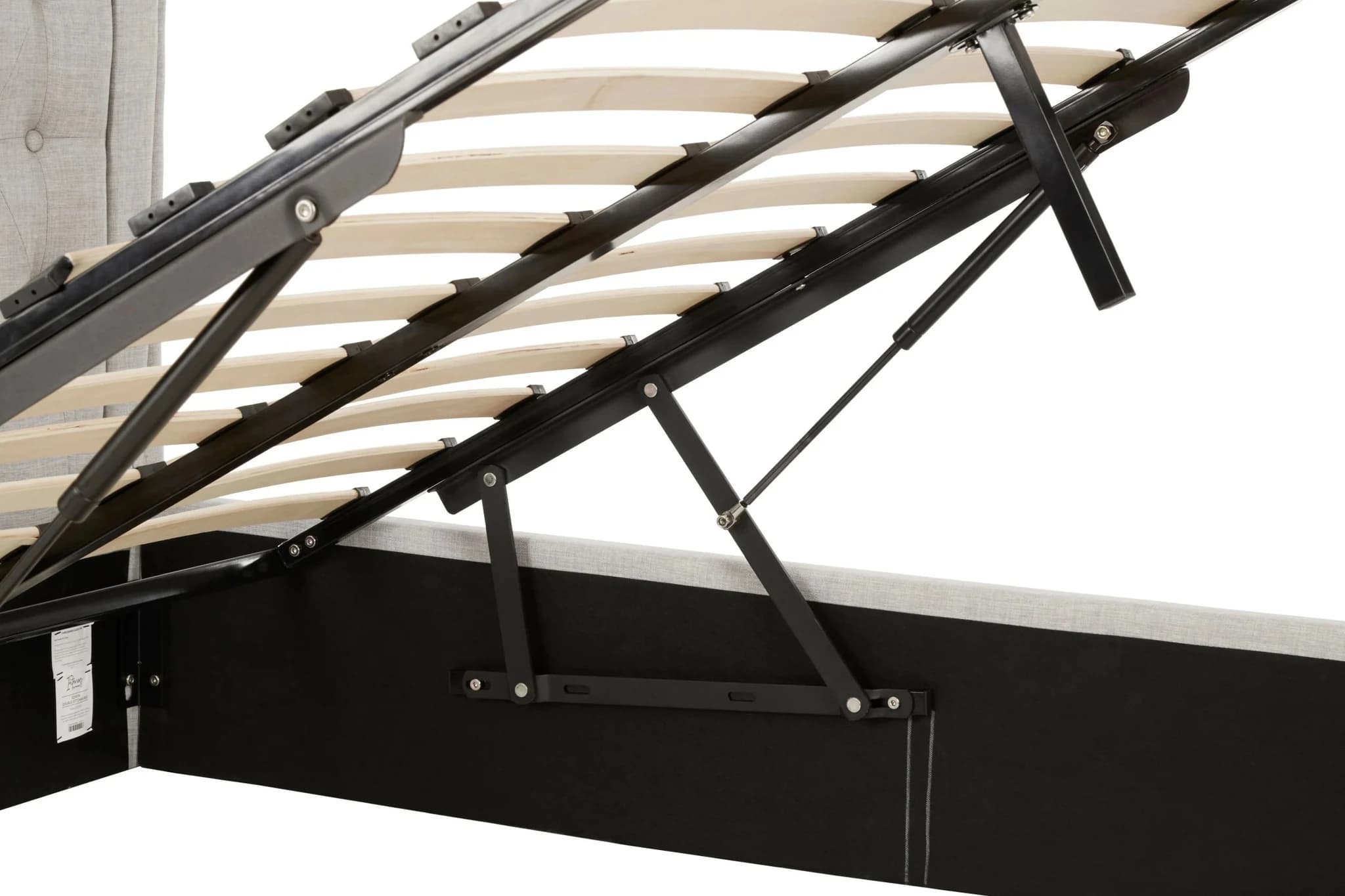 Edison Light Grey Ottoman Double Bed - Furniture, photo 7 of 8