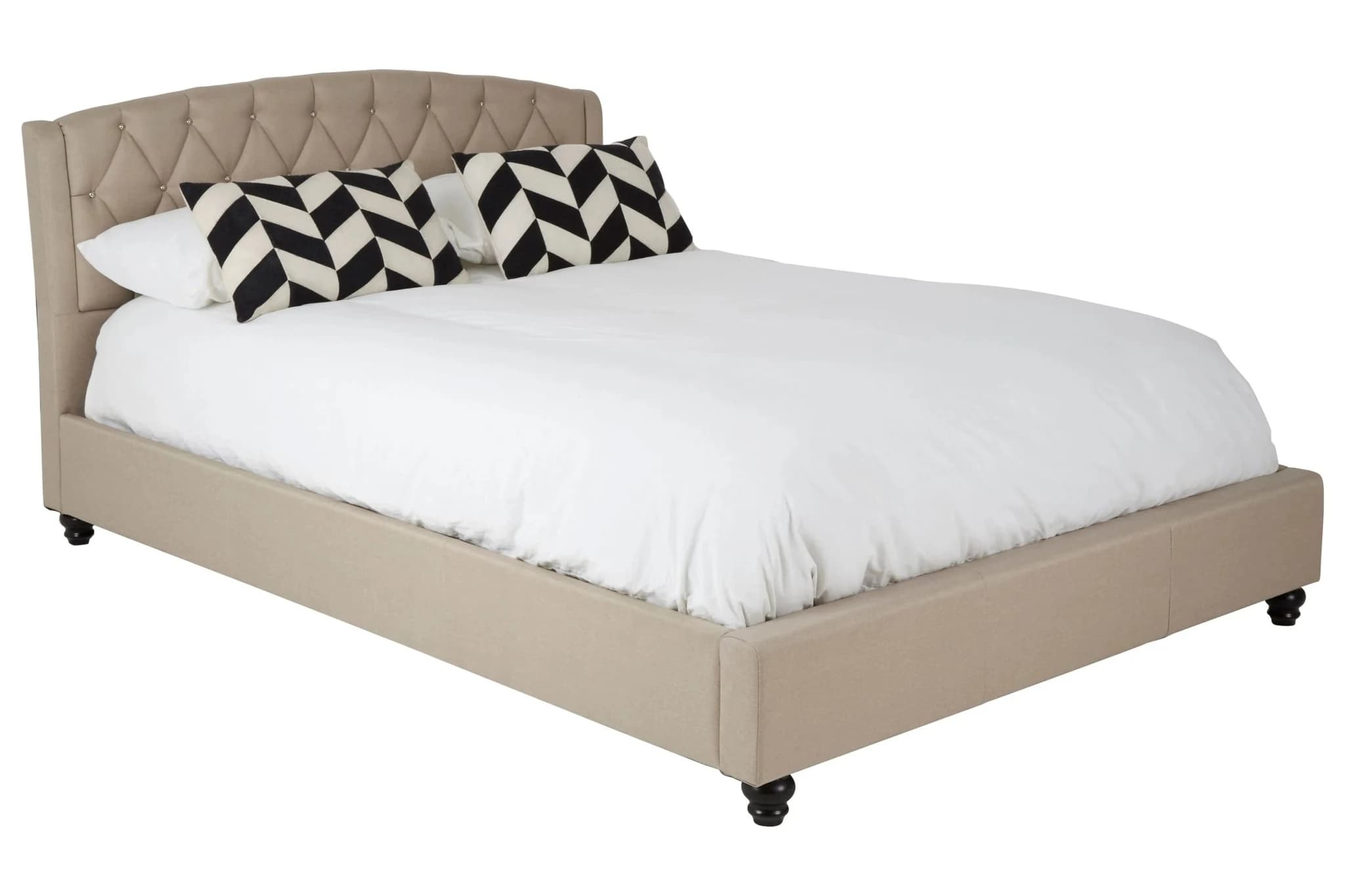 Josephine Beige King Bed - Furniture, photo 3 of 7