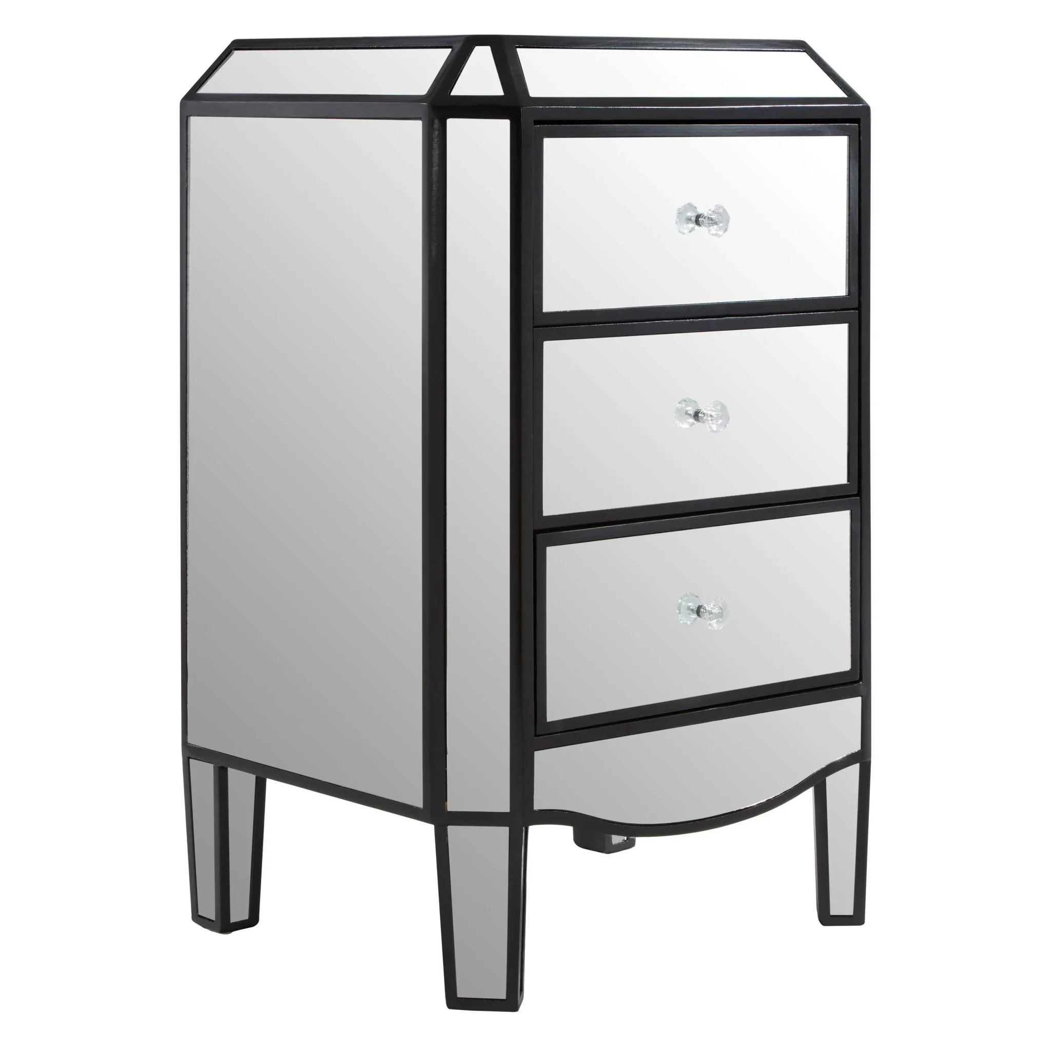 Tiffany Mirrored Chest of 3 Drawers - Bookcases & shelving, photo 7 of 8