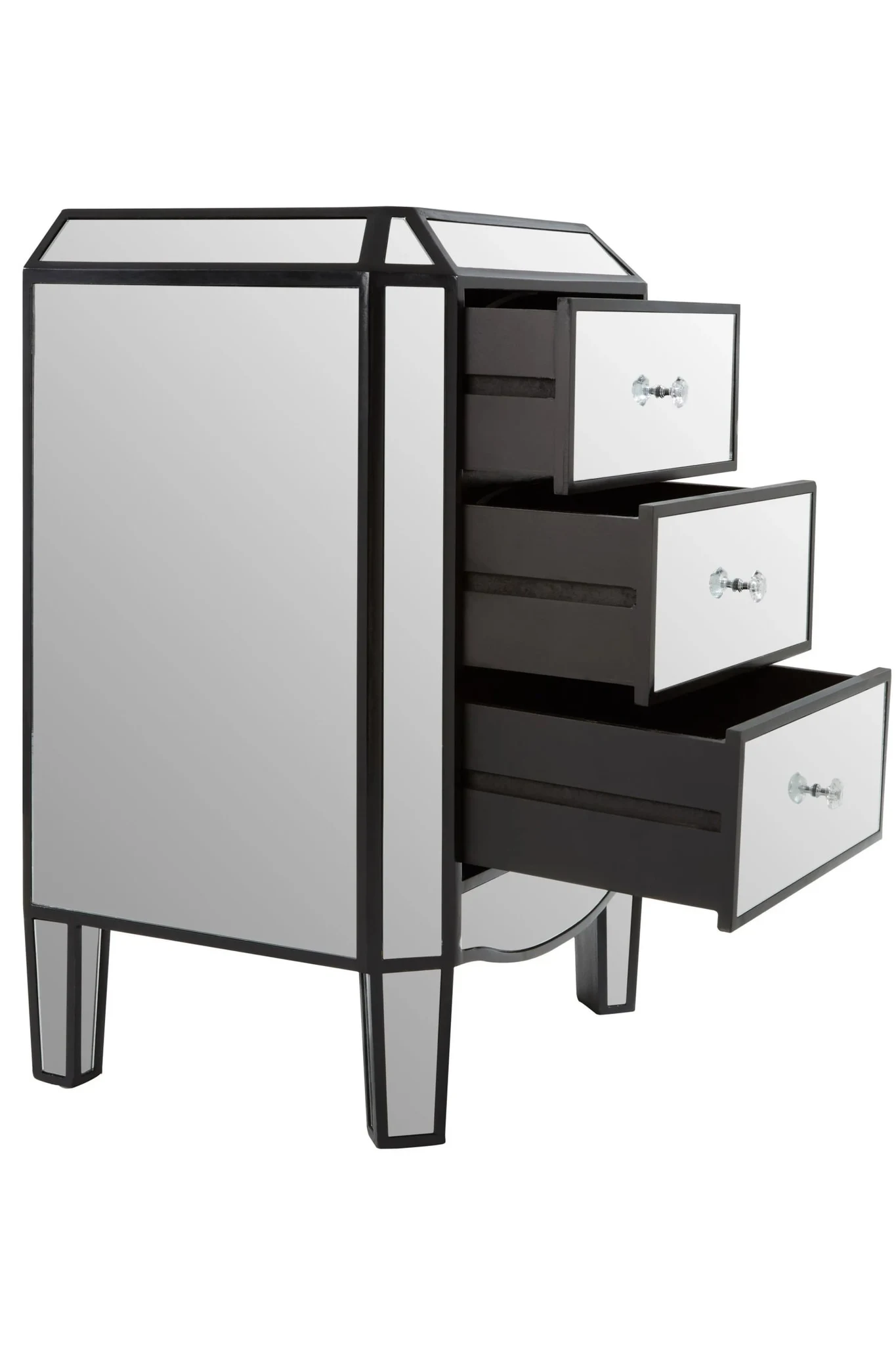 Tiffany Mirrored Chest of 3 Drawers - Bookcases & shelving, photo 3 of 8