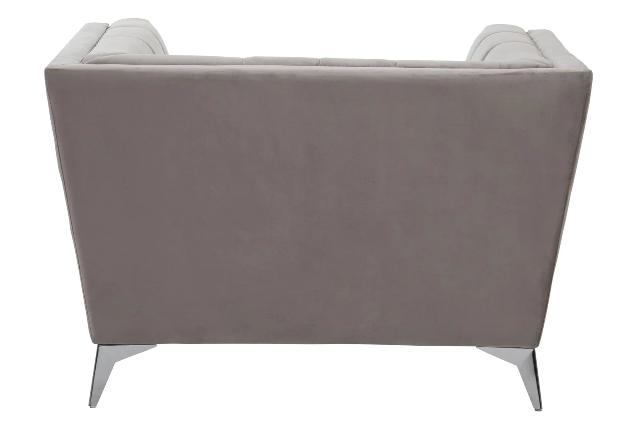 Hansa Grey Velvet Chair - Seating, photo 2 of 8