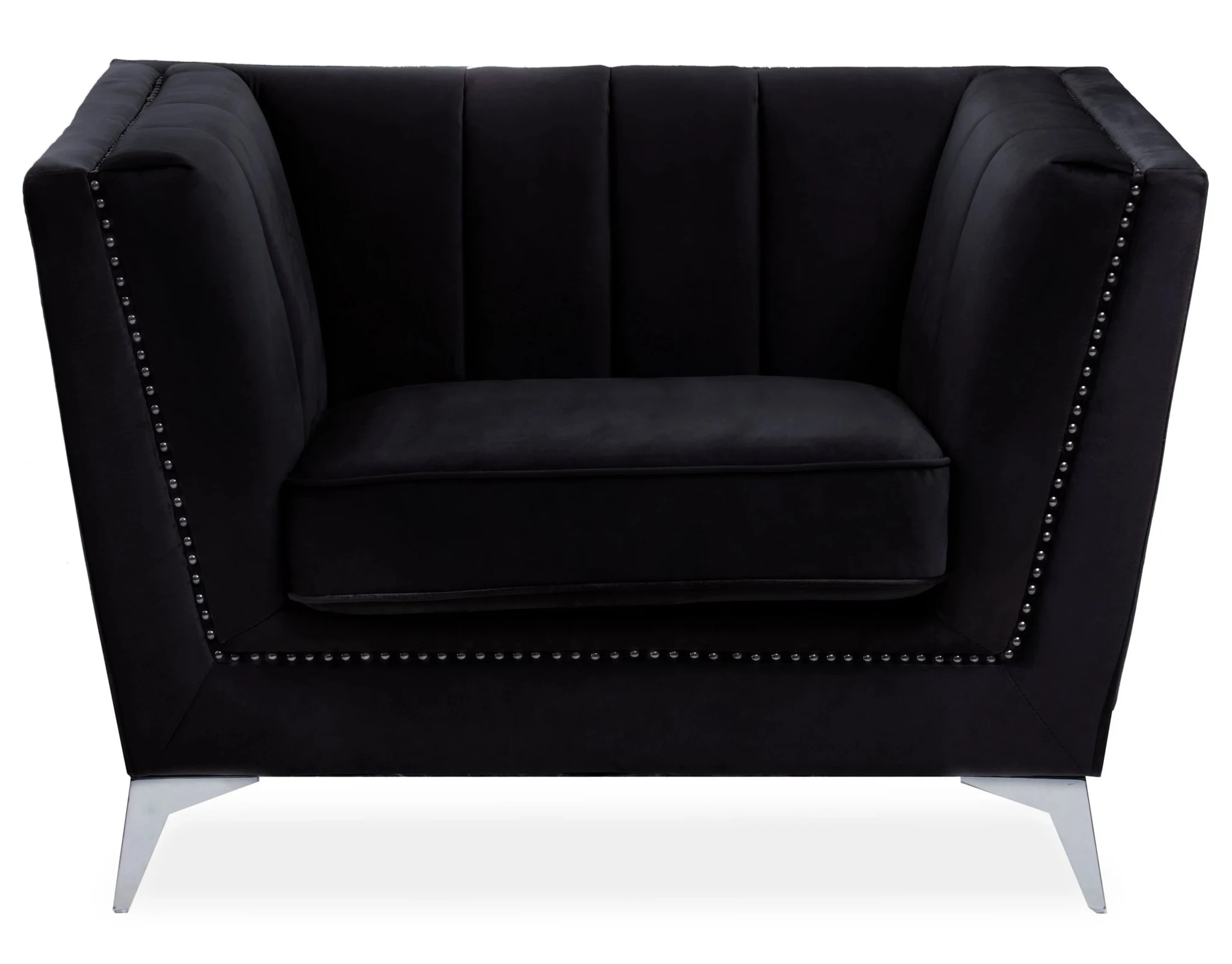Hansa Black Velvet Chair - Seating, photo 2 of 2