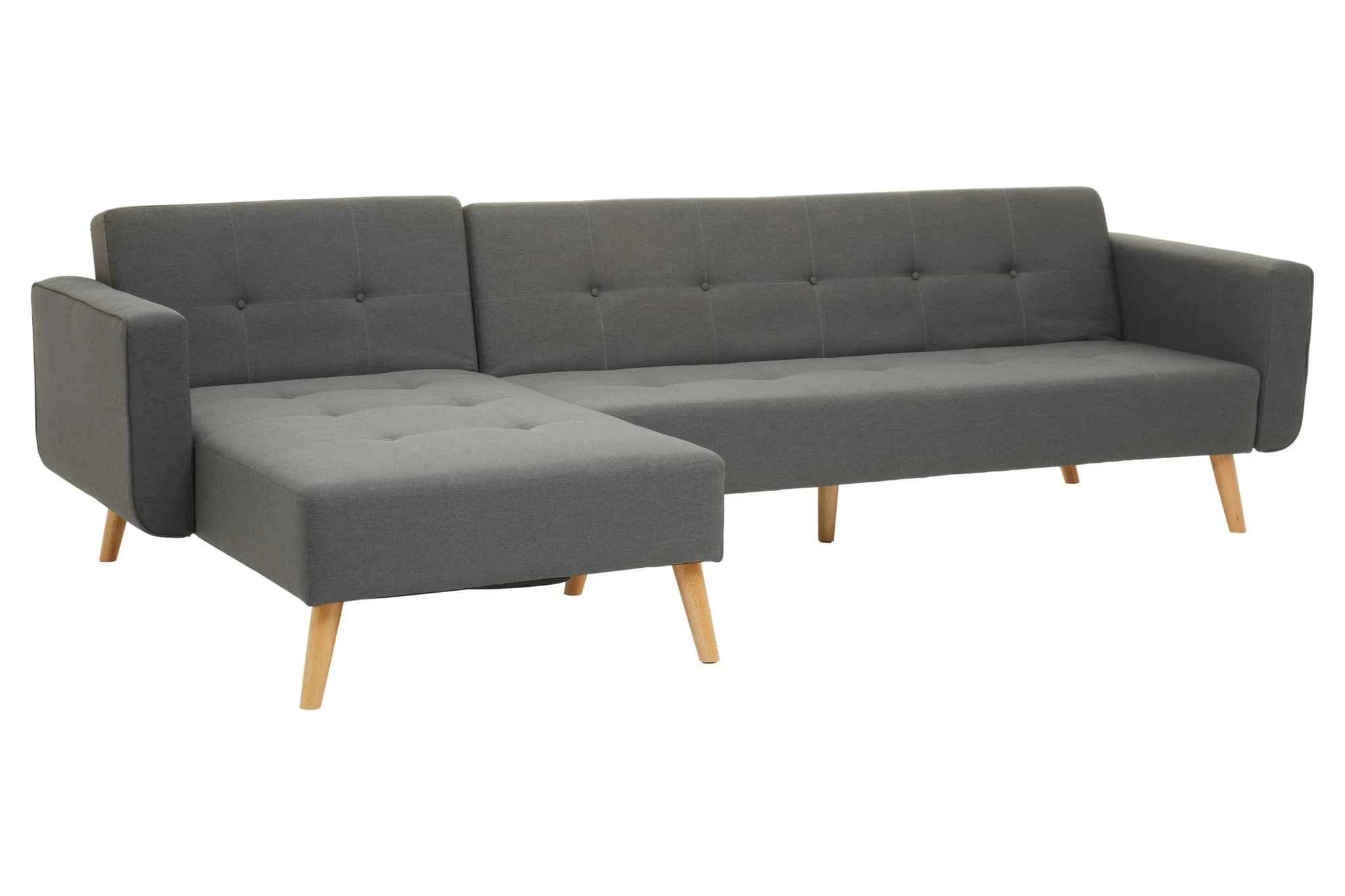 Hansa Hagen Grey Linen Corner Sofa Bed - Seating, photo 8 of 8