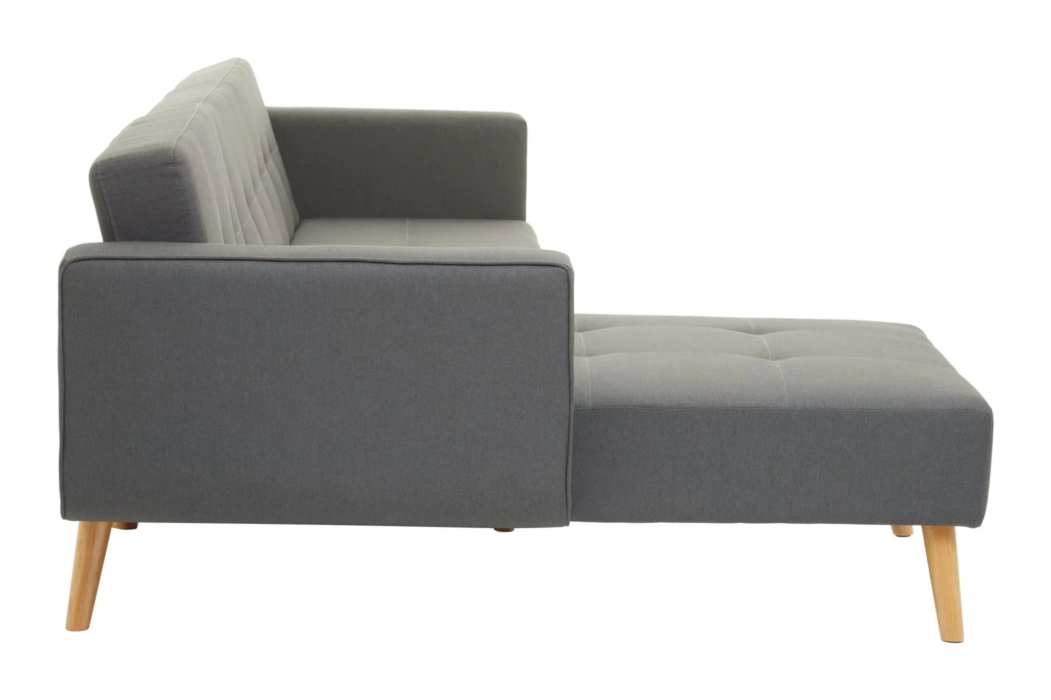 Hansa Hagen Grey Linen Corner Sofa Bed - Seating, photo 6 of 8