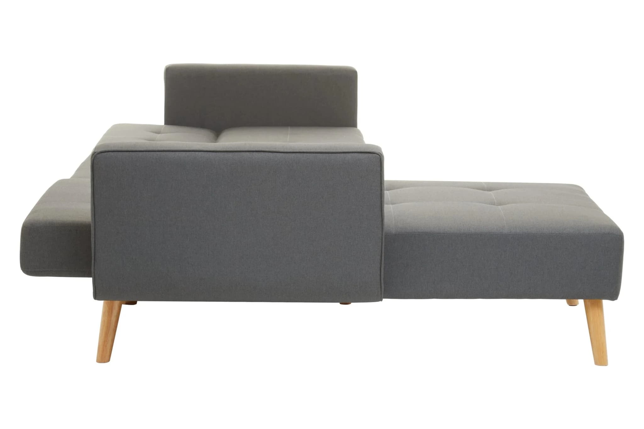 Hansa Hagen Grey Linen Corner Sofa Bed - Seating, photo 5 of 8