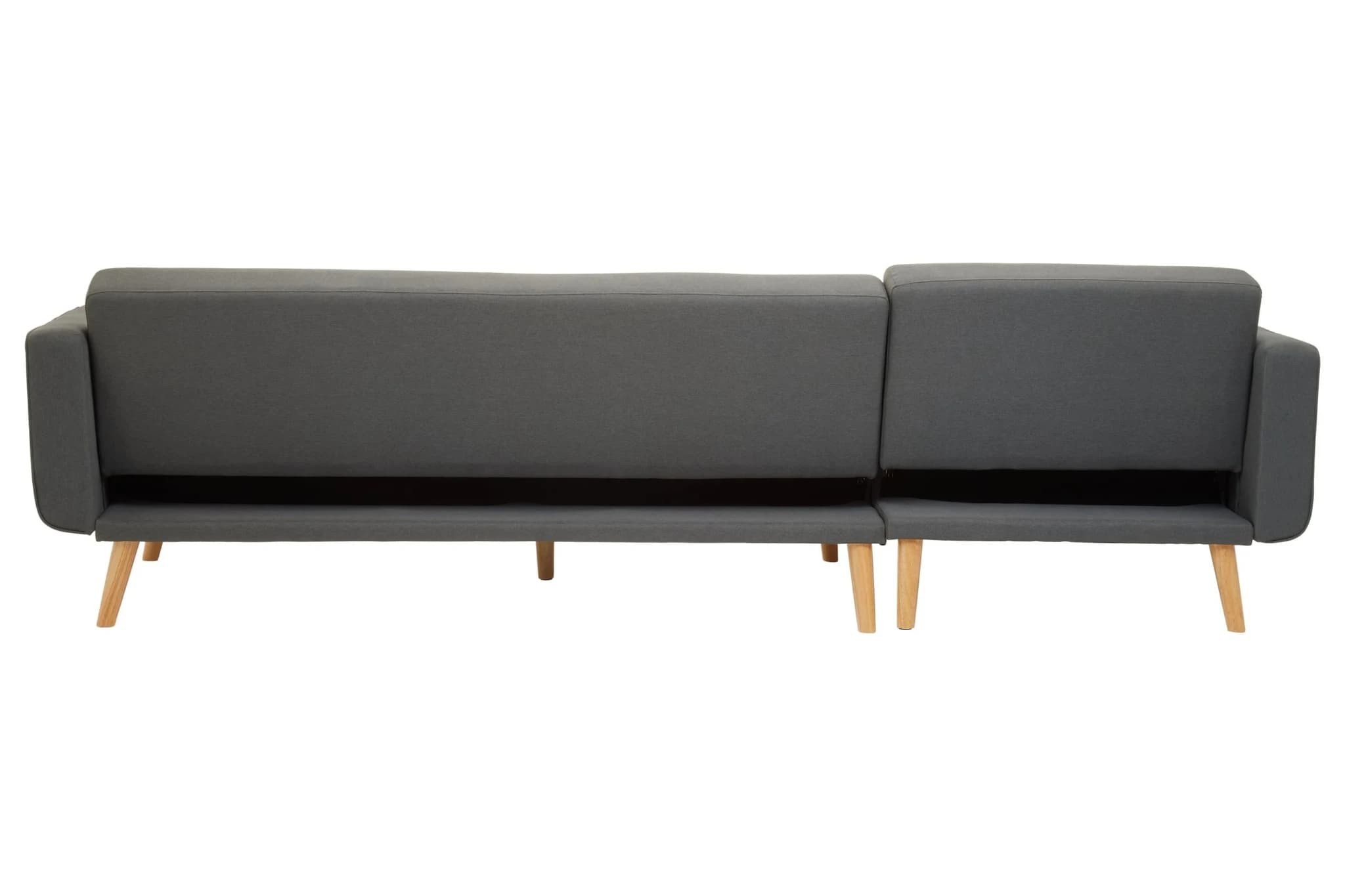 Hansa Hagen Grey Linen Corner Sofa Bed - Seating, photo 4 of 8