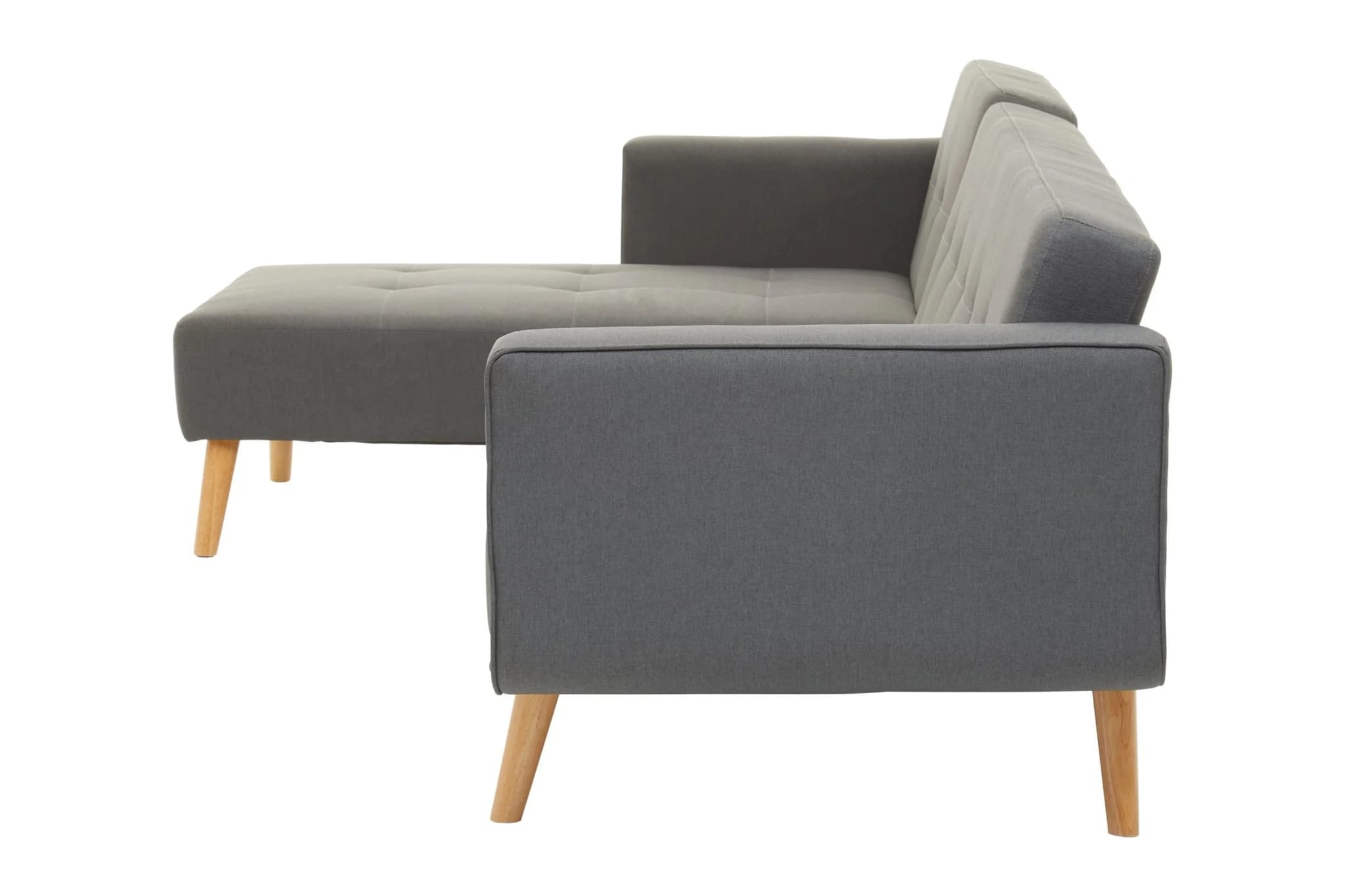 Hansa Hagen Grey Linen Corner Sofa Bed - Seating, photo 3 of 8