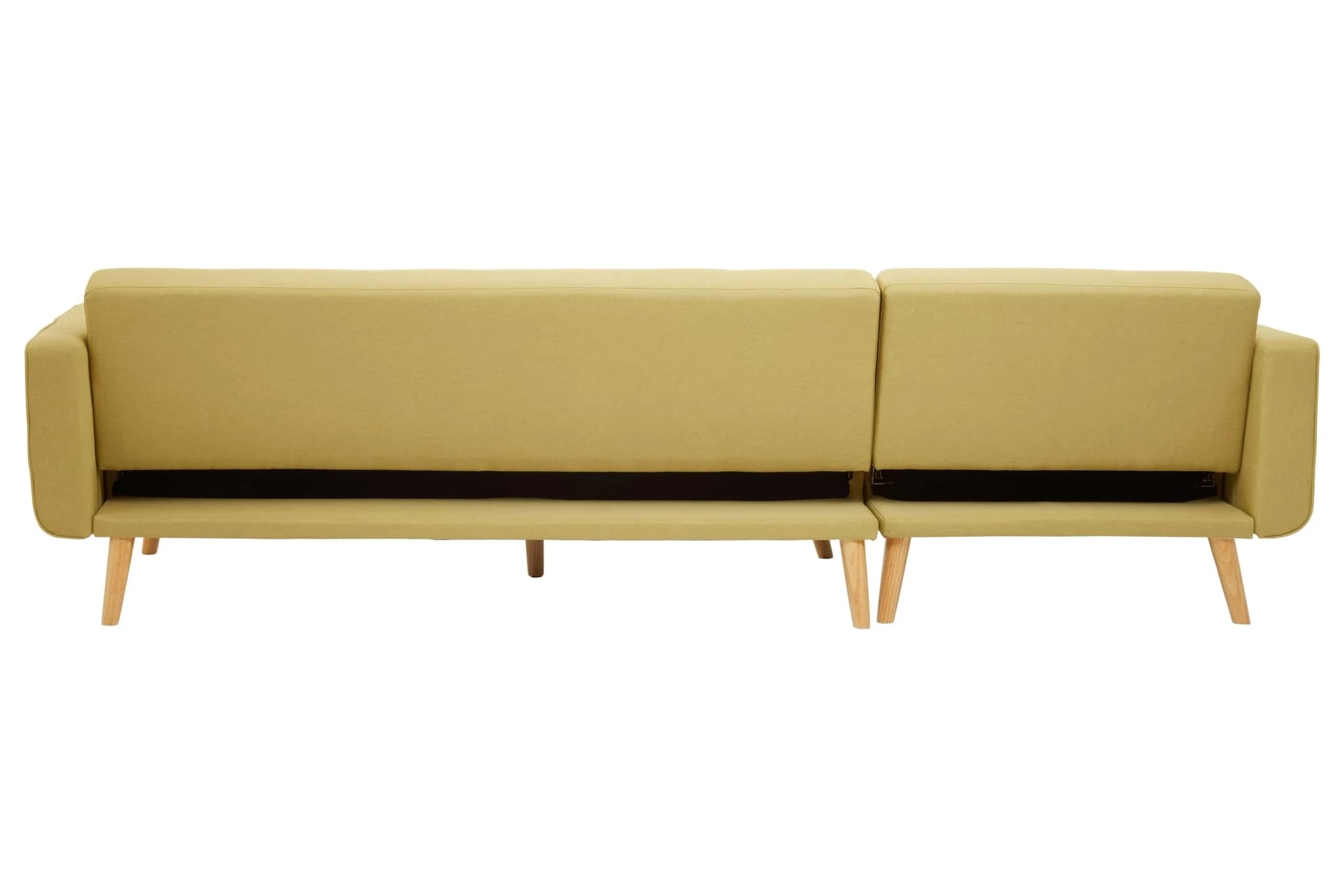 Hansa Hagen Olive Linen Corner Sofa Bed - Seating, photo 4 of 8