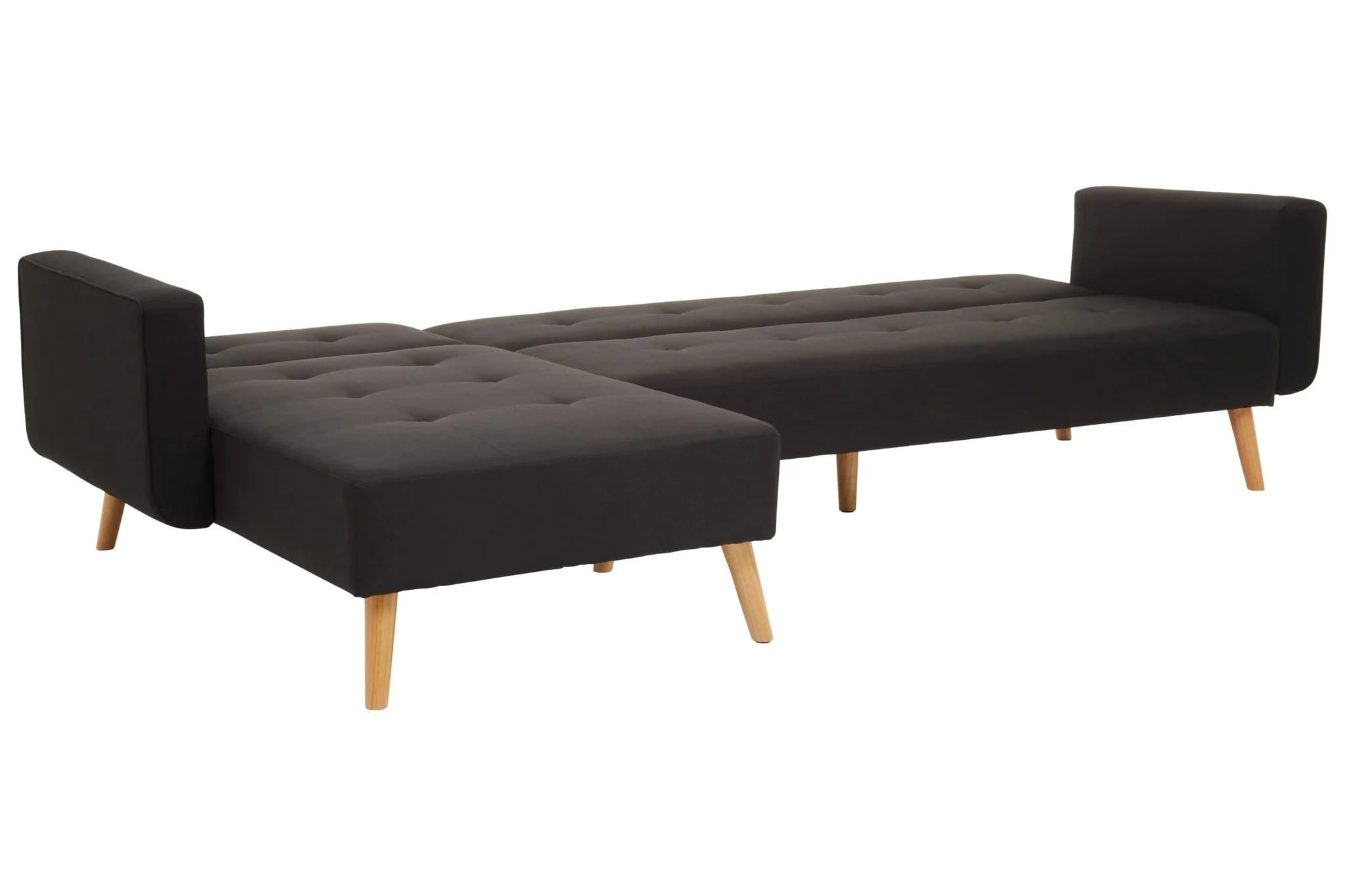 Hansa Hagen Black Linen Corner Sofa Bed - Seating, photo 7 of 8
