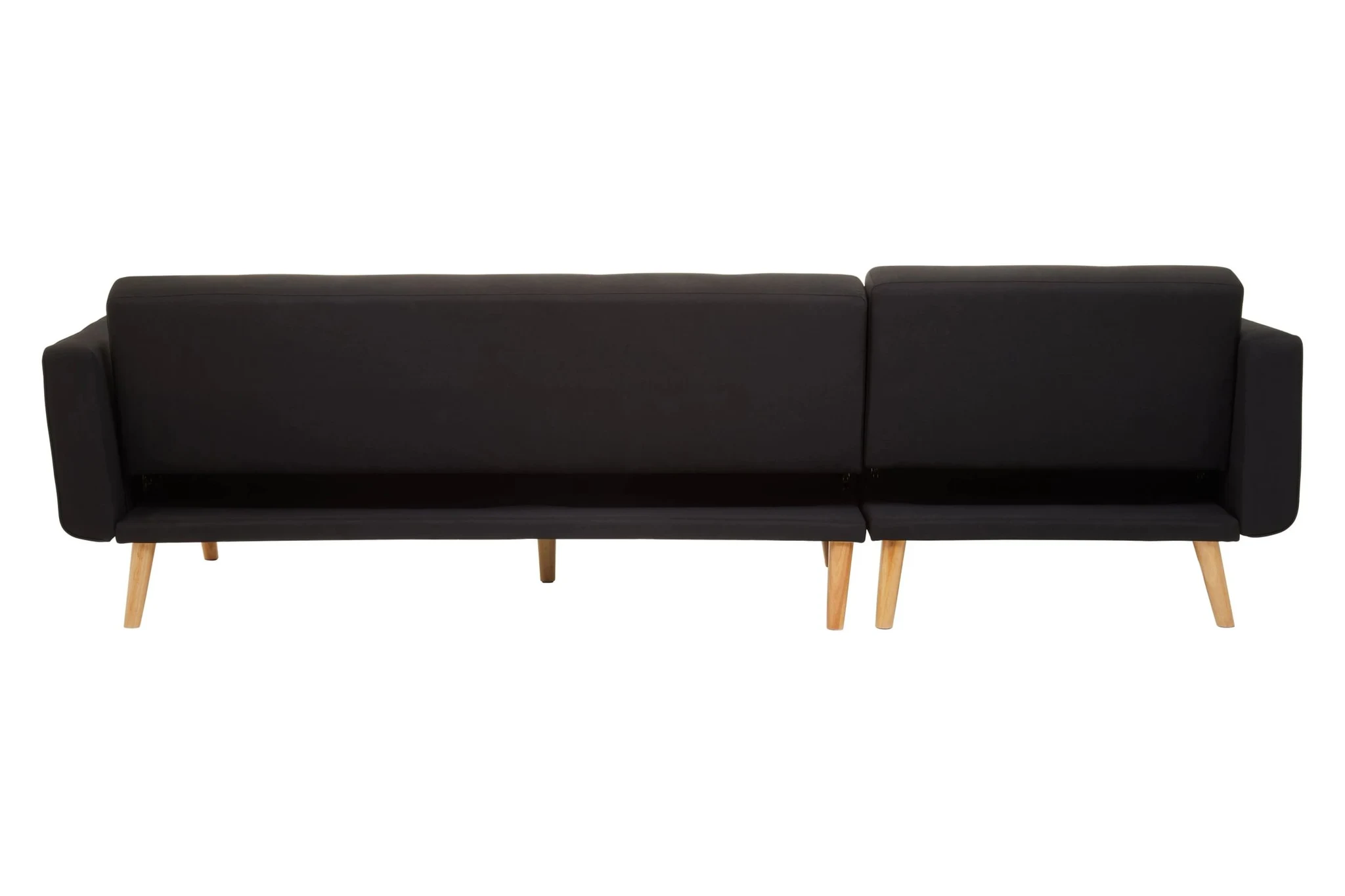 Hansa Hagen Black Linen Corner Sofa Bed - Seating, photo 4 of 8