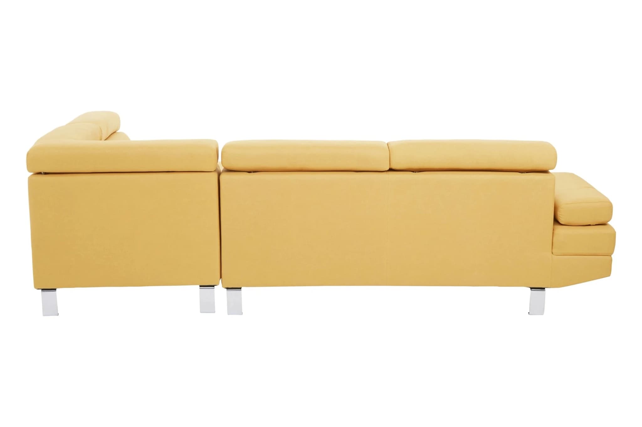 Hanover Ochre Linen Corner Sofa with Adjustable Headrests - Seating, photo 3 of 8