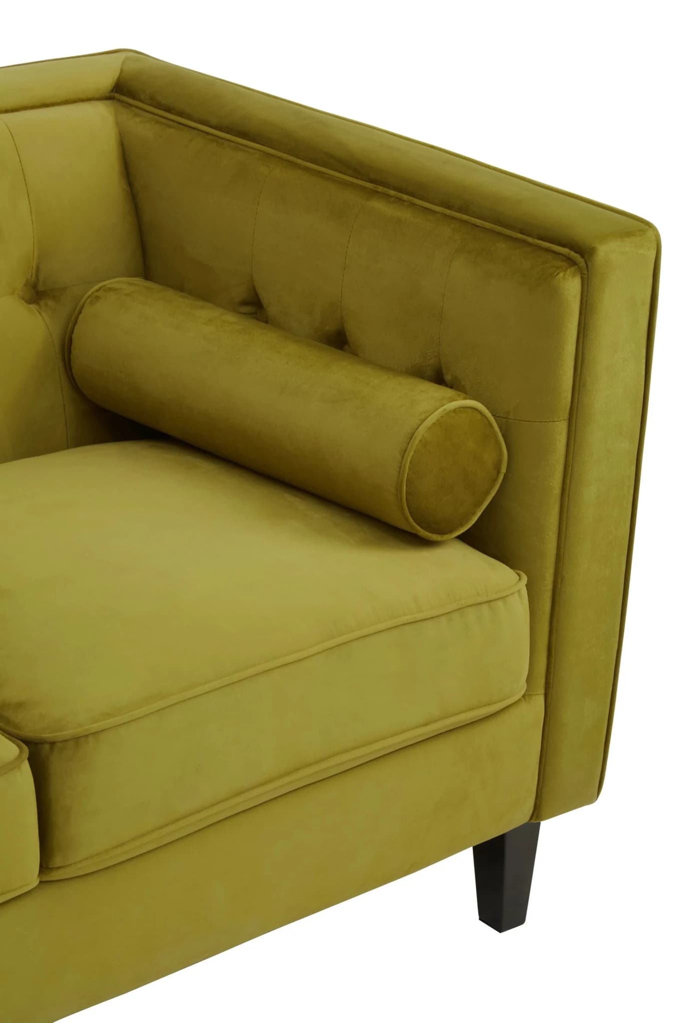 Helia 3 Seat Olive Velvet Sofa - Seating, photo 8 of 8