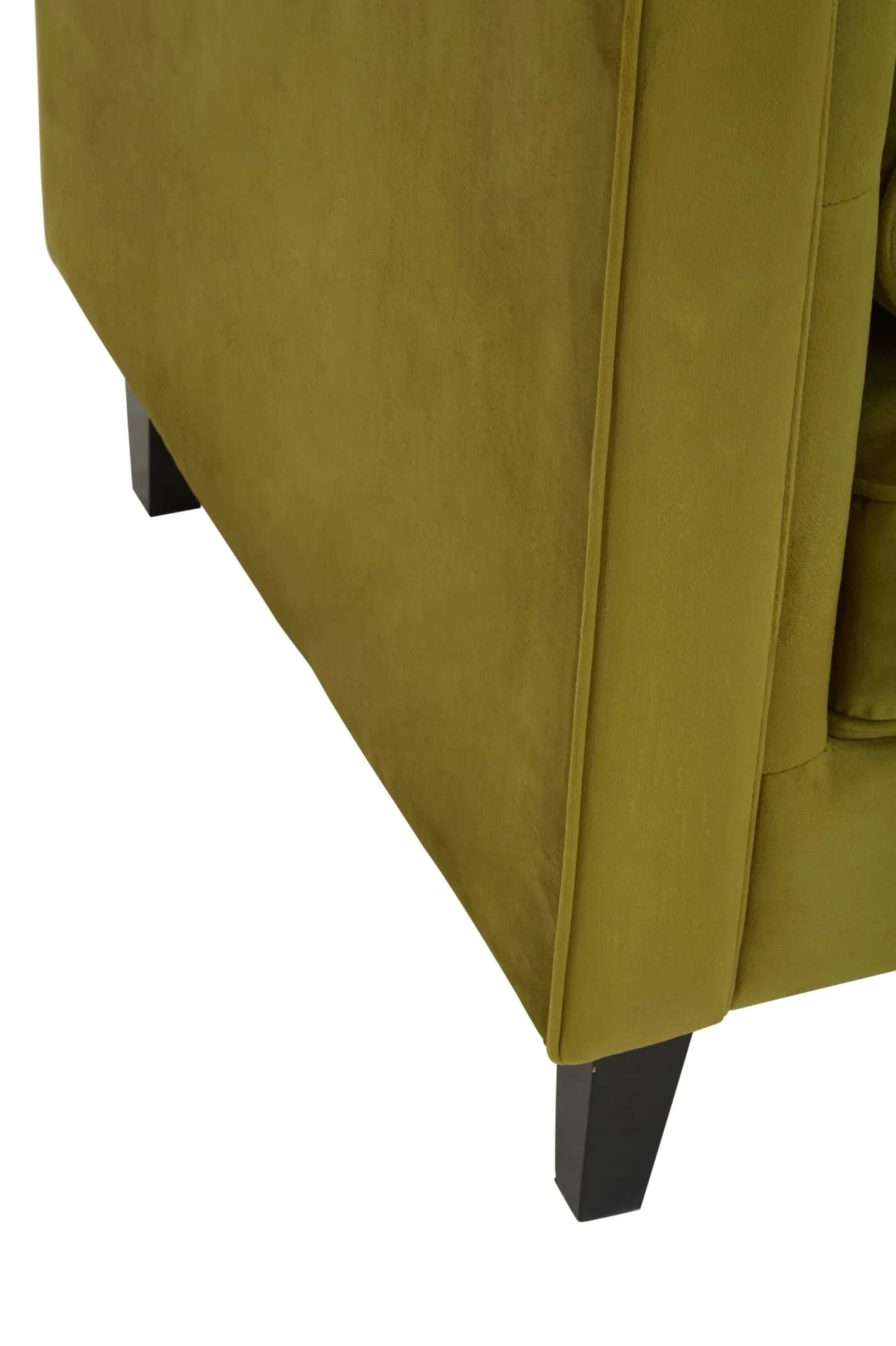 Helia 3 Seat Olive Velvet Sofa - Seating, photo 5 of 8