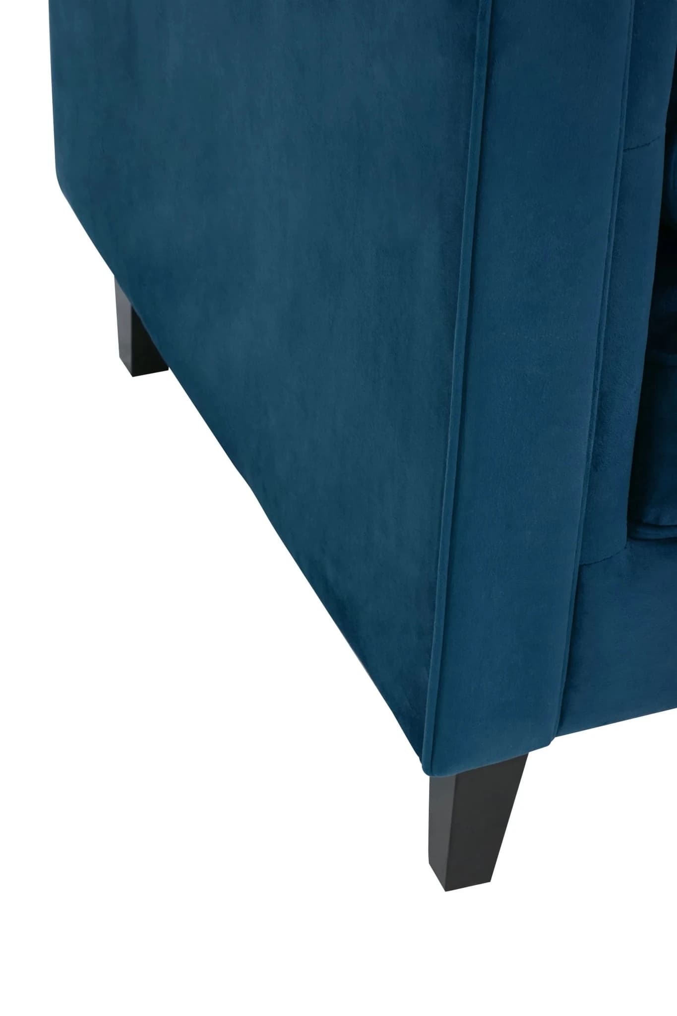 Helia 3 Seat Blue Velvet Sofa - Seating, photo 5 of 8