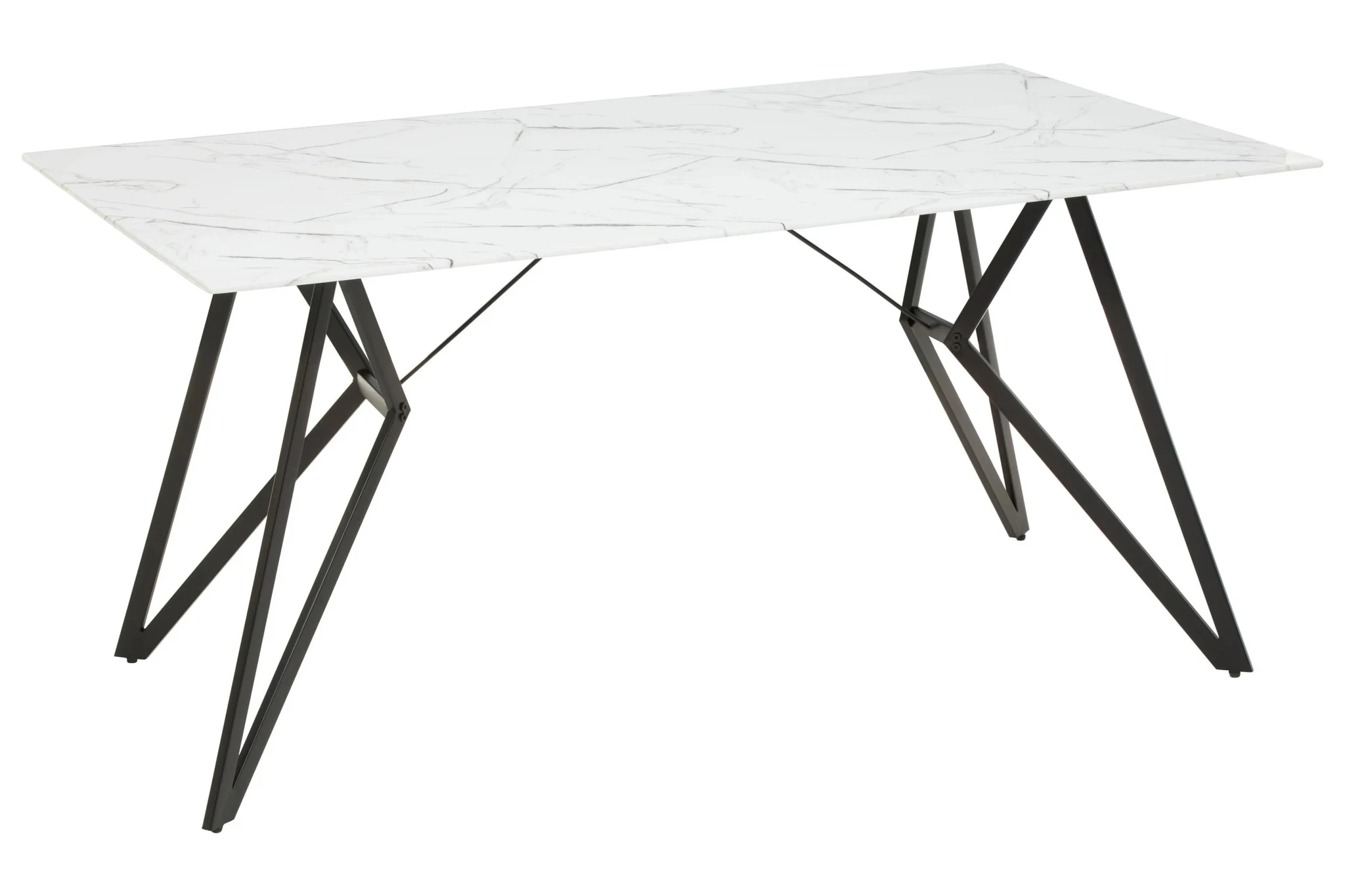 Weston Marble Effect Dining Table with 6 Chairs Set - Seating, photo 6 of 8