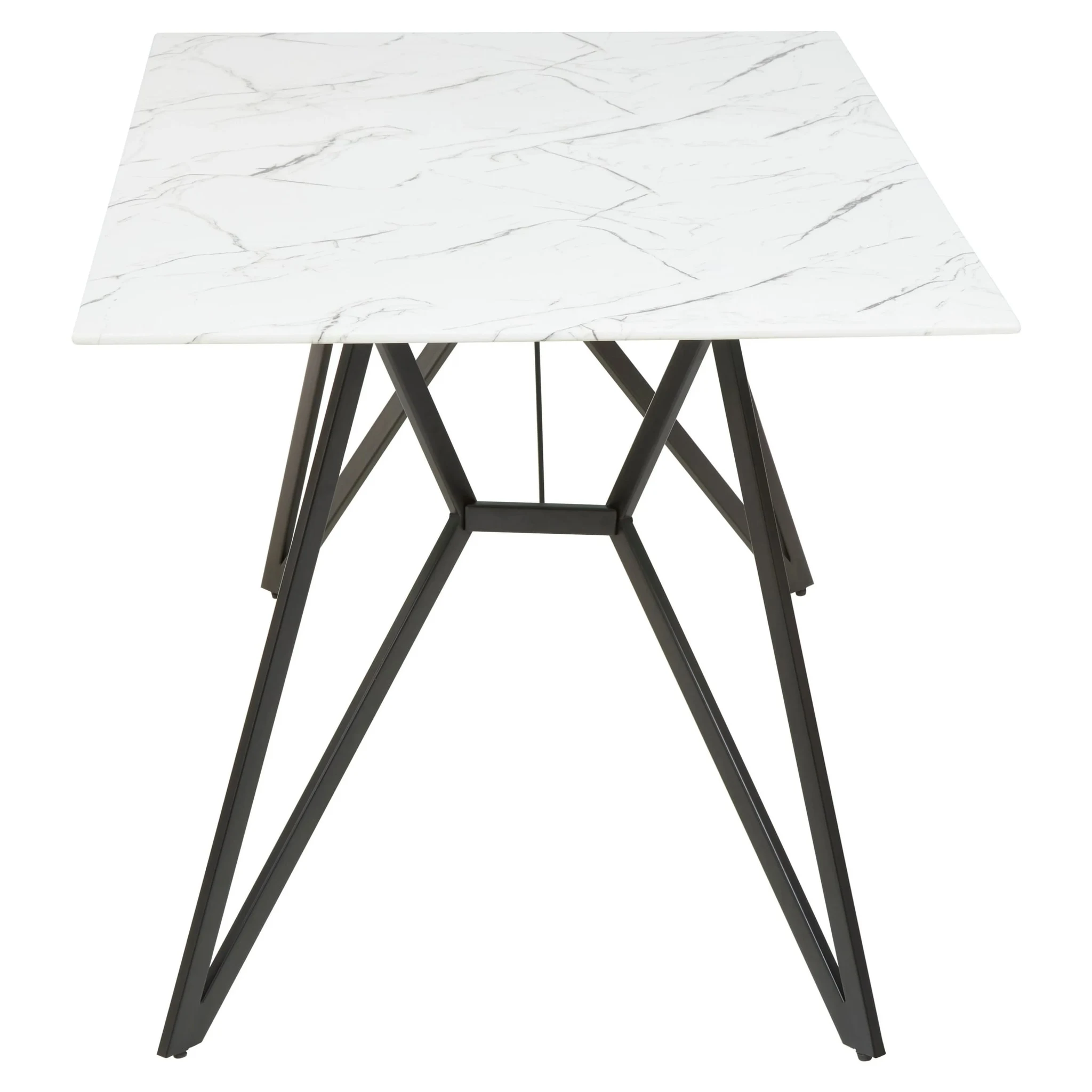 Weston Marble Effect Dining Table with 6 Chairs Set - Seating, photo 5 of 8
