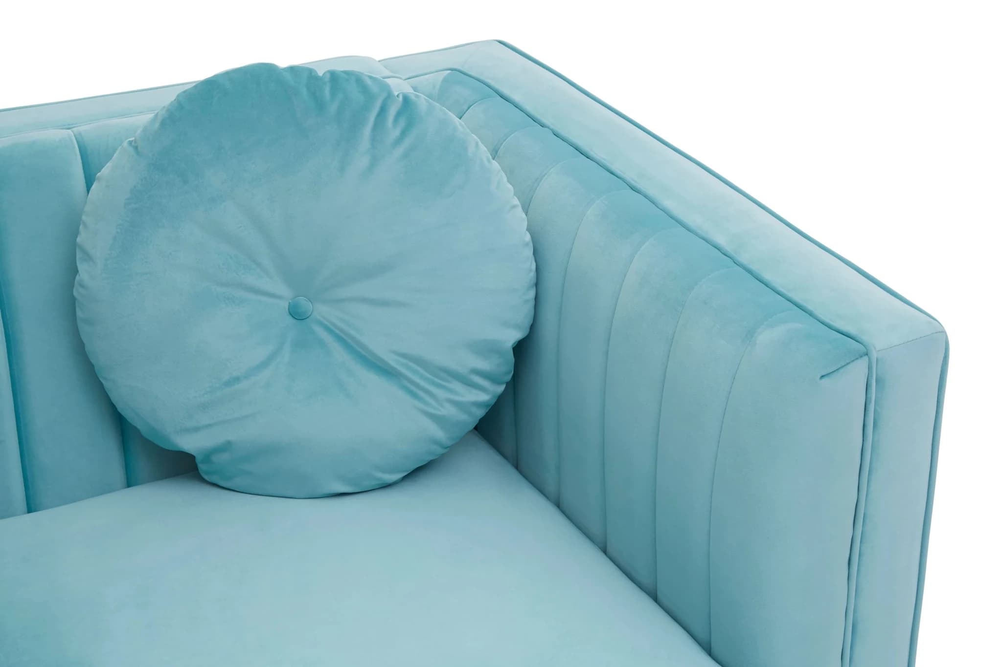 Farah Two Seat Green Velvet Sofa - Seating, photo 8 of 8
