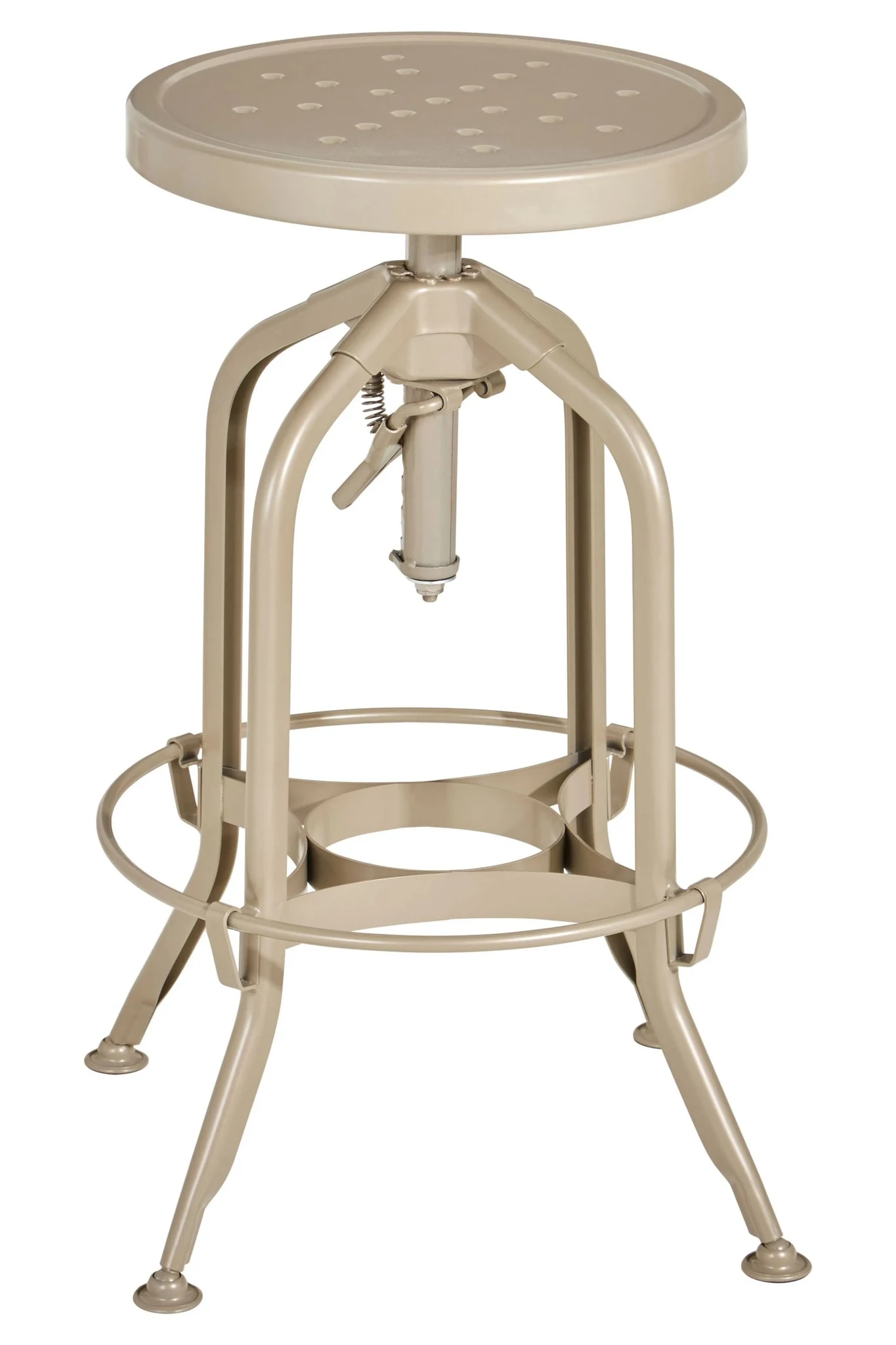Gator Champagne Finish Adjustable Bar Stool - Seating, photo 3 of 6