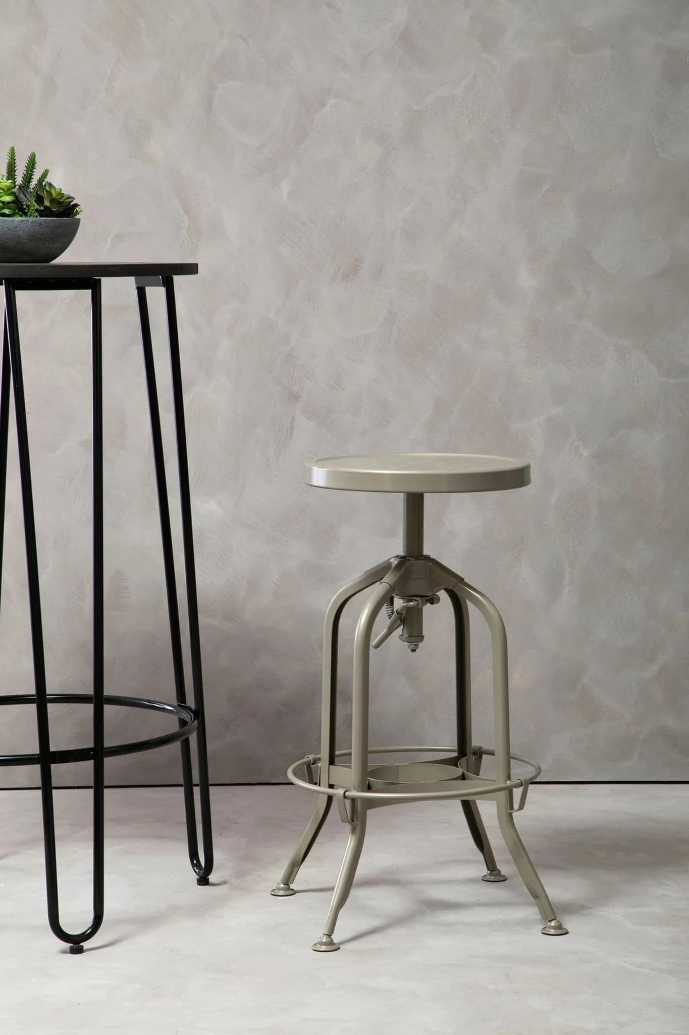 Gator Champagne Finish Adjustable Bar Stool - Seating, photo 2 of 6
