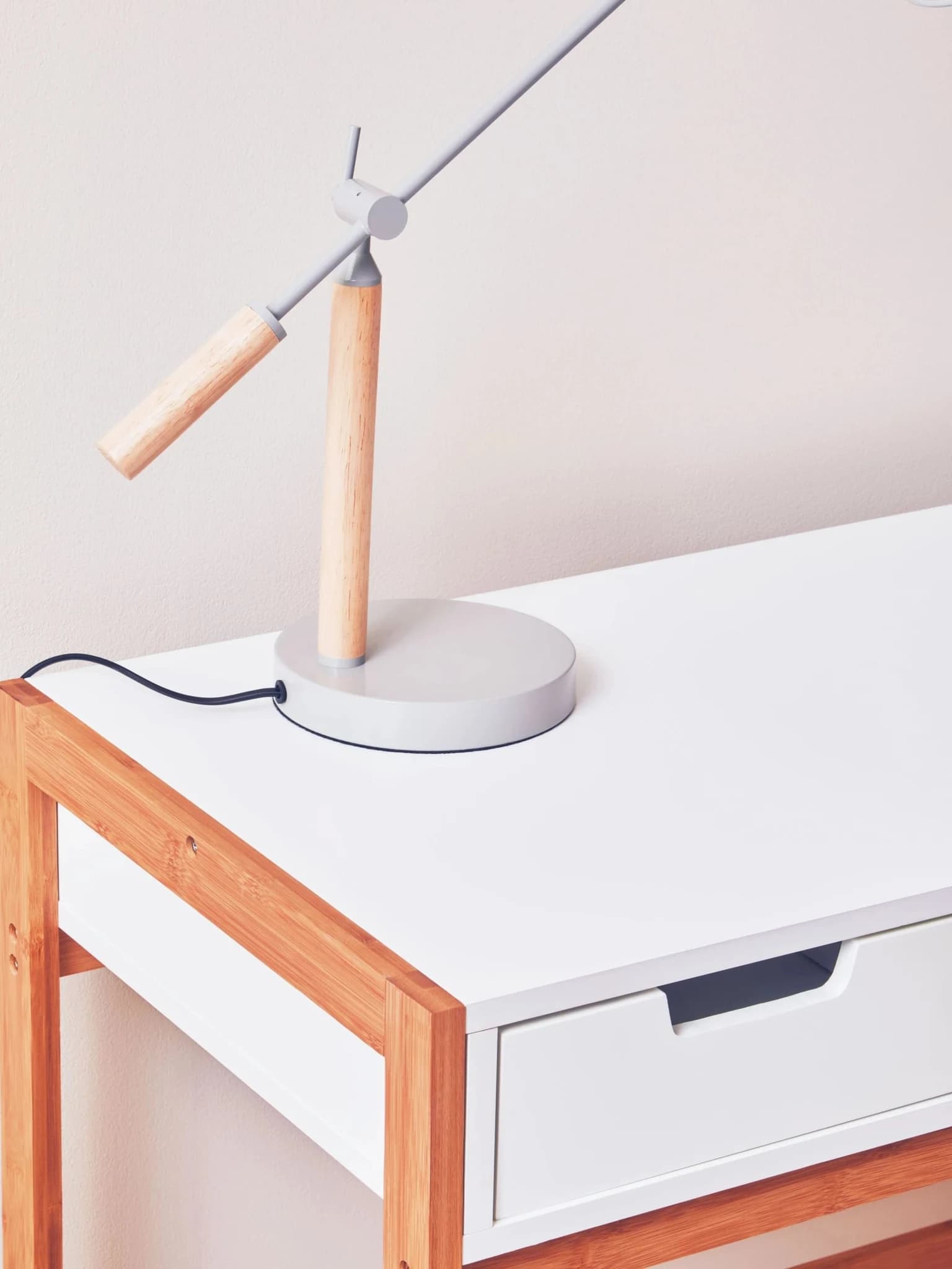 Rostok White Desk with Storage - Tables, photo 2 of 8