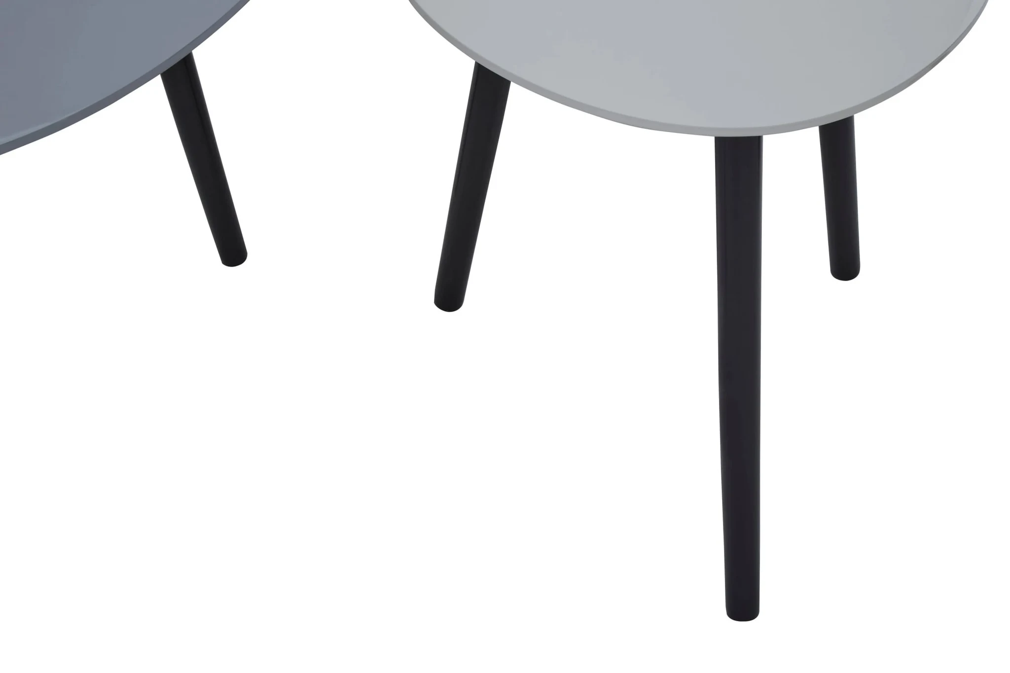 Nostra Grey Gloss Finish Set Of 2 Side Tables - Tables, photo 8 of 8