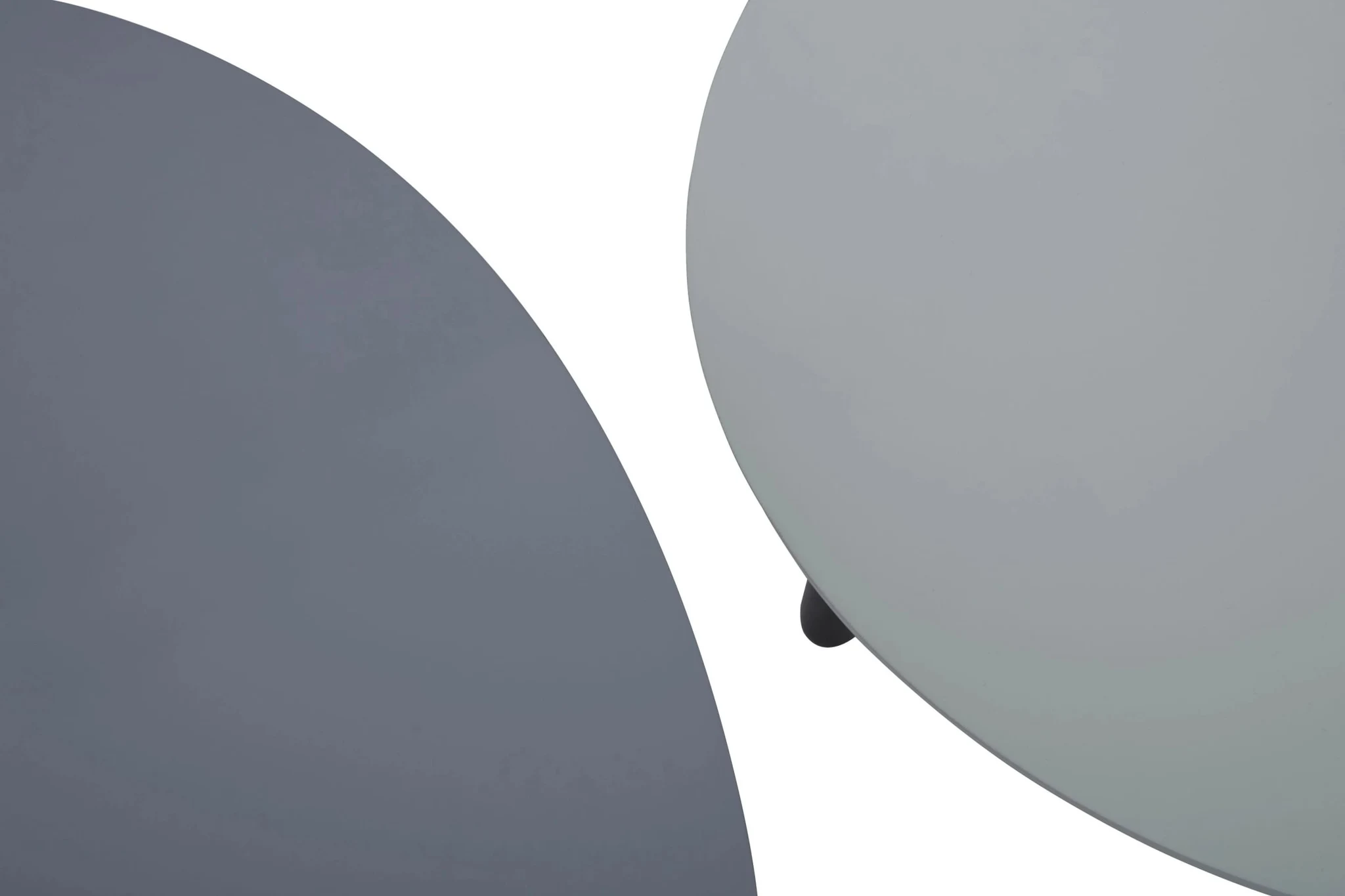 Nostra Grey Gloss Finish Set Of 2 Side Tables - Tables, photo 6 of 8