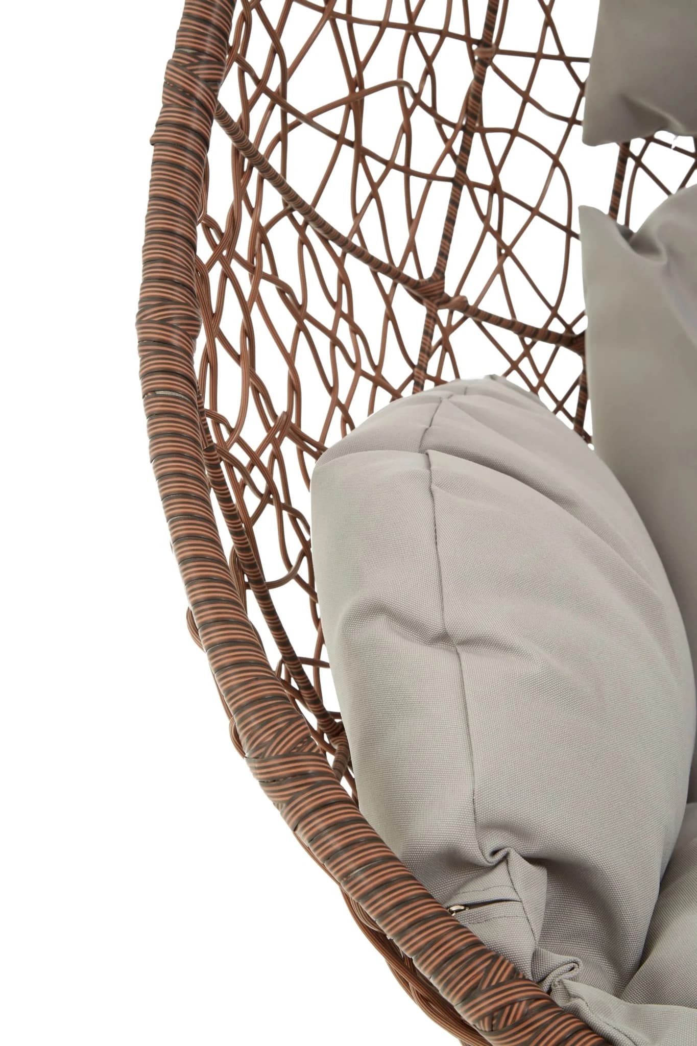Goa Brown Rattan Hanging Chair - Seating, photo 7 of 8
