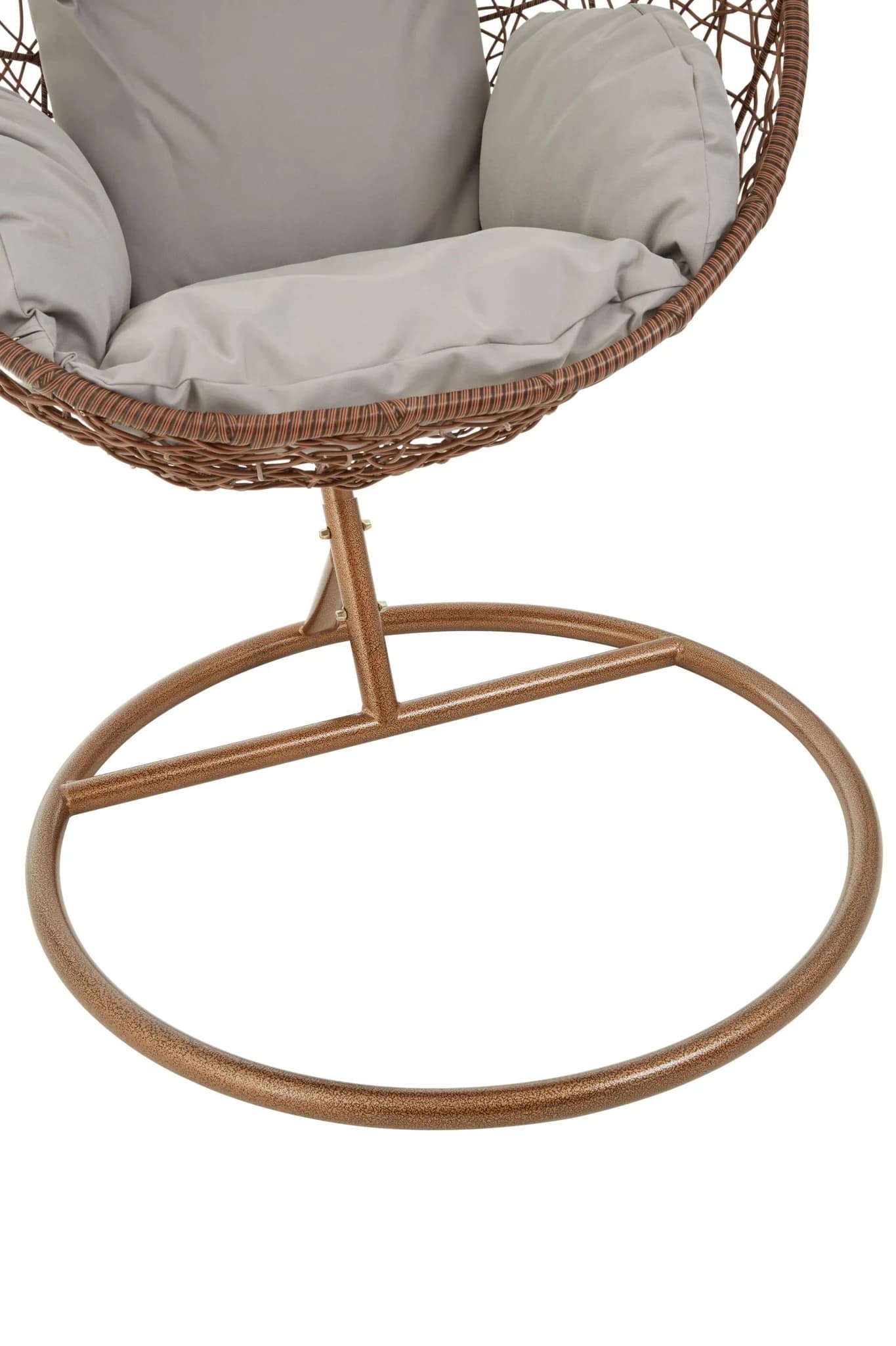 Goa Brown Rattan Hanging Chair - Seating, photo 6 of 8