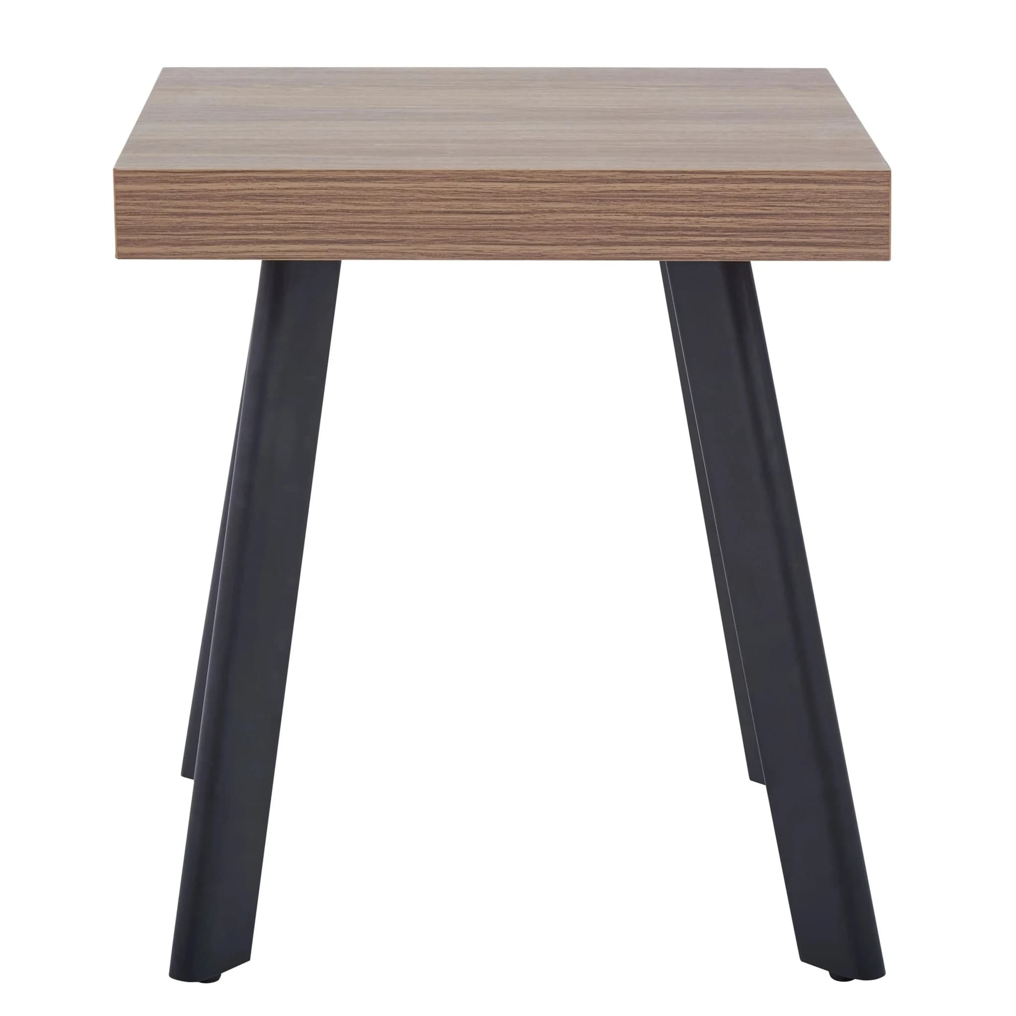 Oakwill Wood Veneer Side Table with Black Metal Legs - Tables, photo 2 of 7