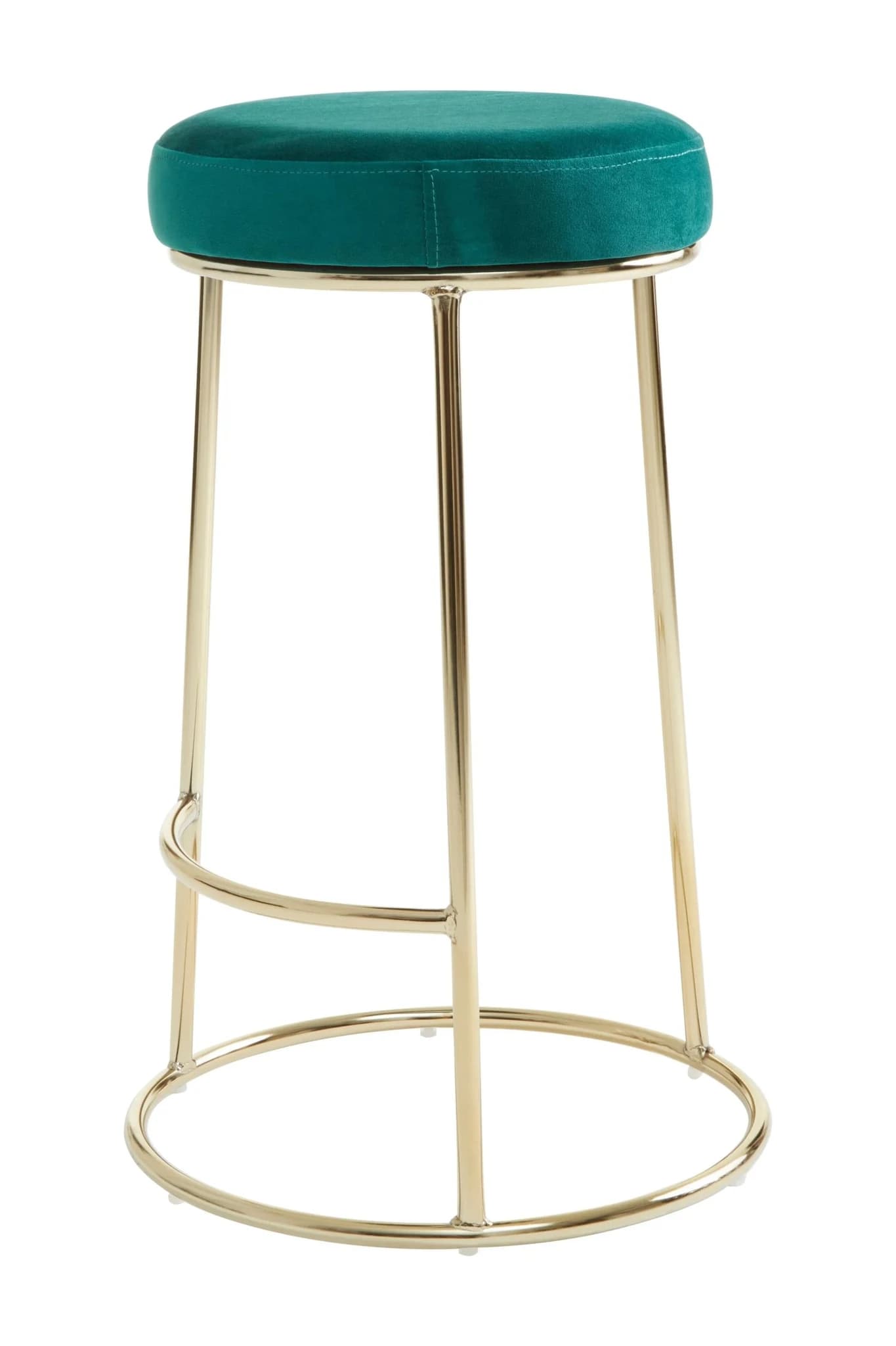 Manhattan Green Velvet Bar Stool - Seating, photo 3 of 7