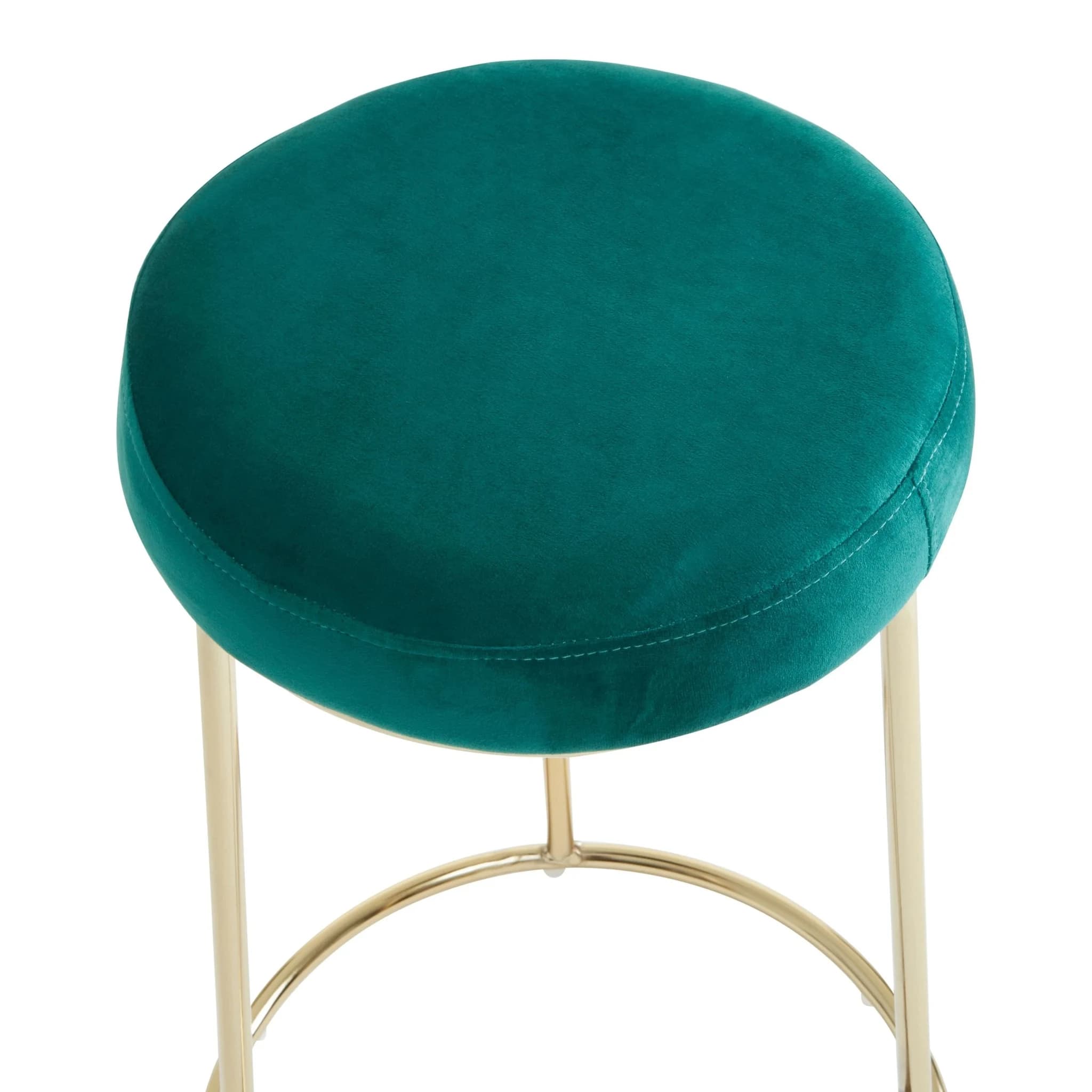Manhattan Green Velvet Bar Stool - Seating, photo 5 of 7