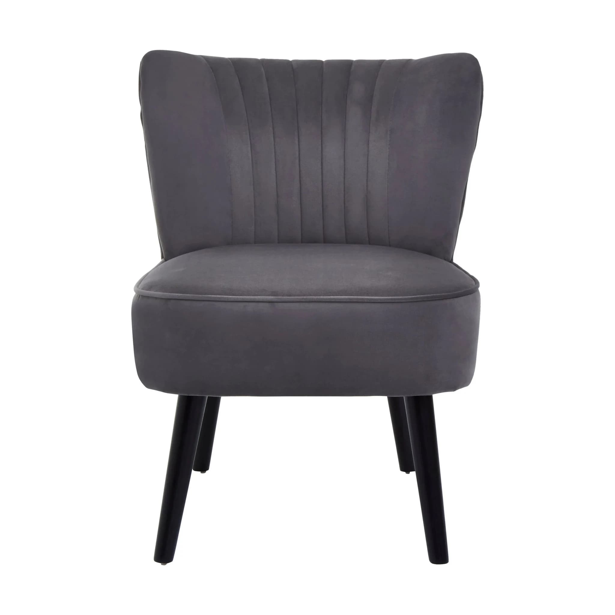 Regents Park Grey Velvet Chair - Seating, photo 7 of 8